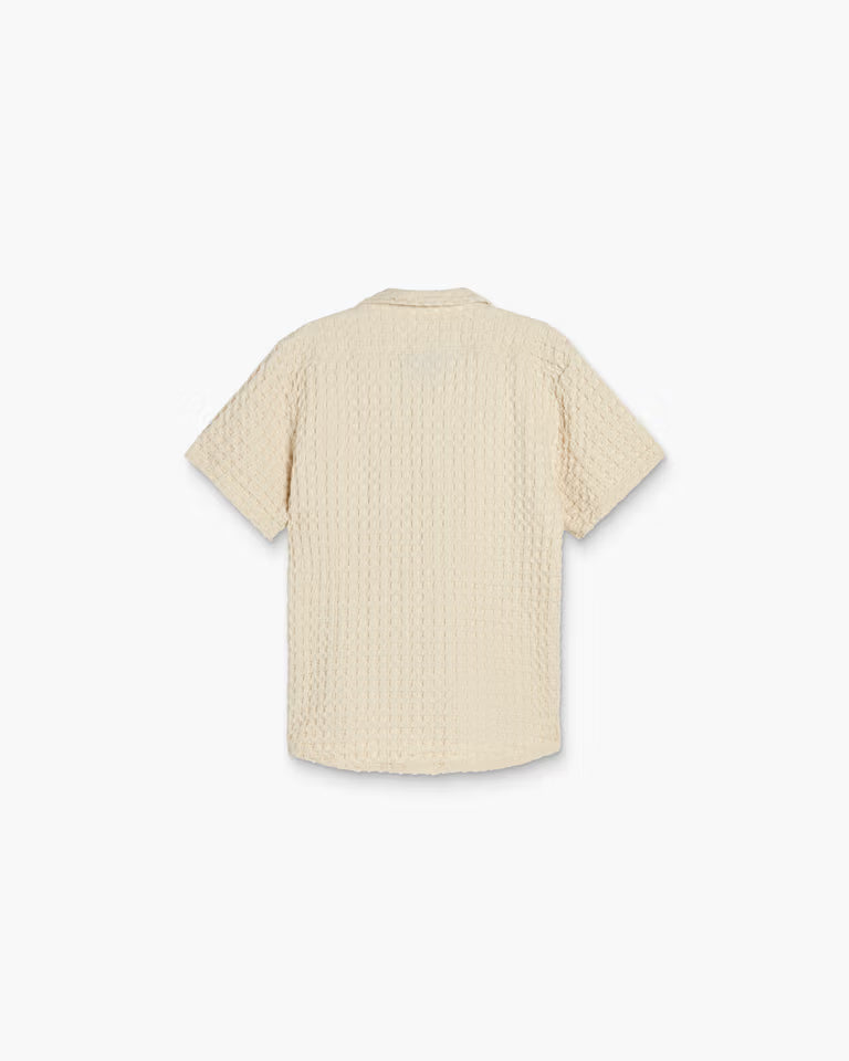 Cuba Waffle Shirt - Ecru