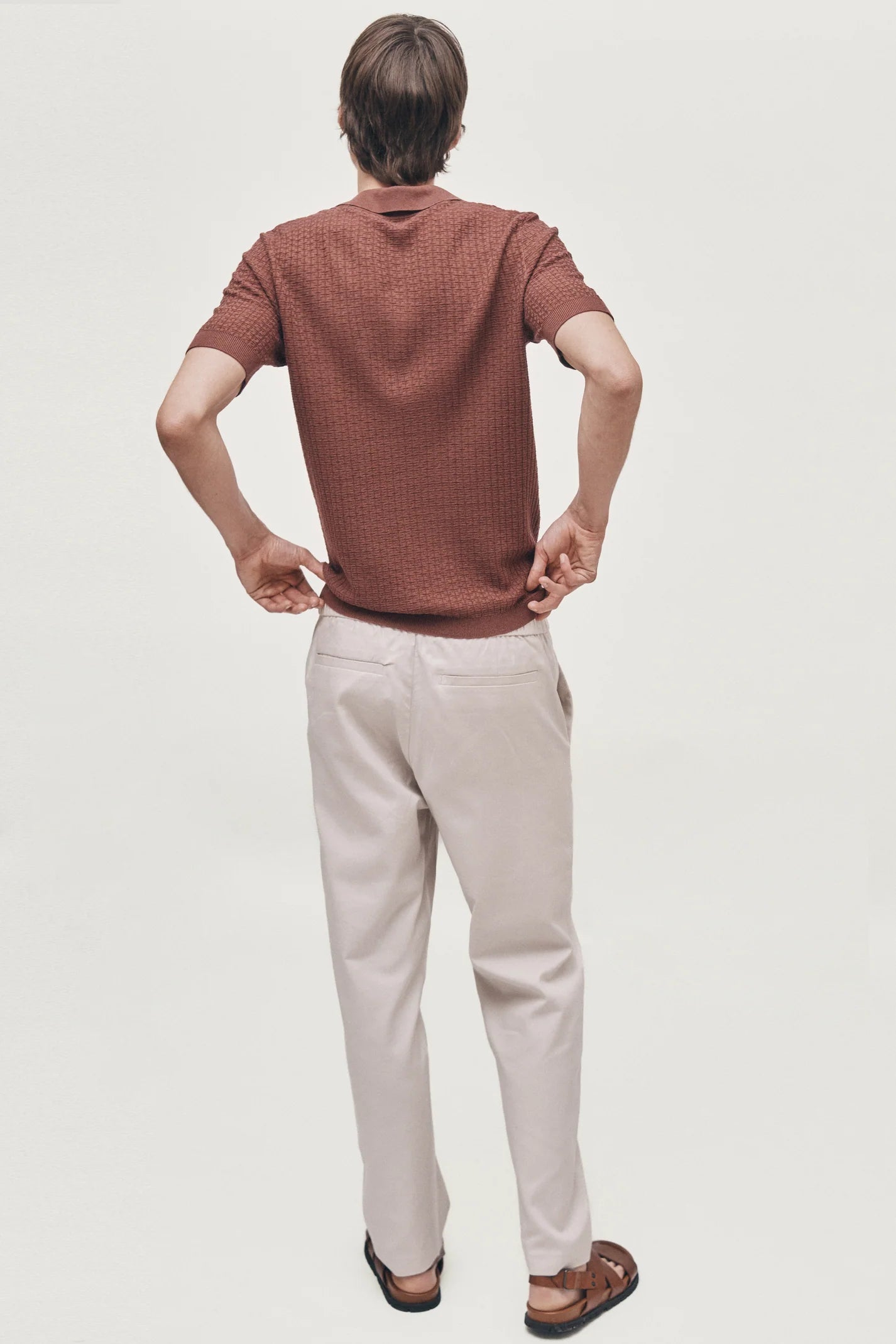 Knitted Polo - Muted Burgundy