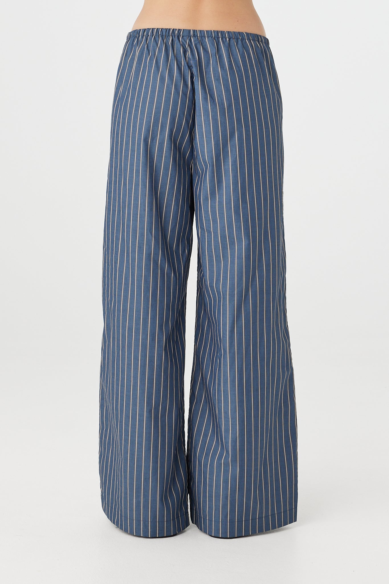 Rae Pants - Muted Blue Stripe