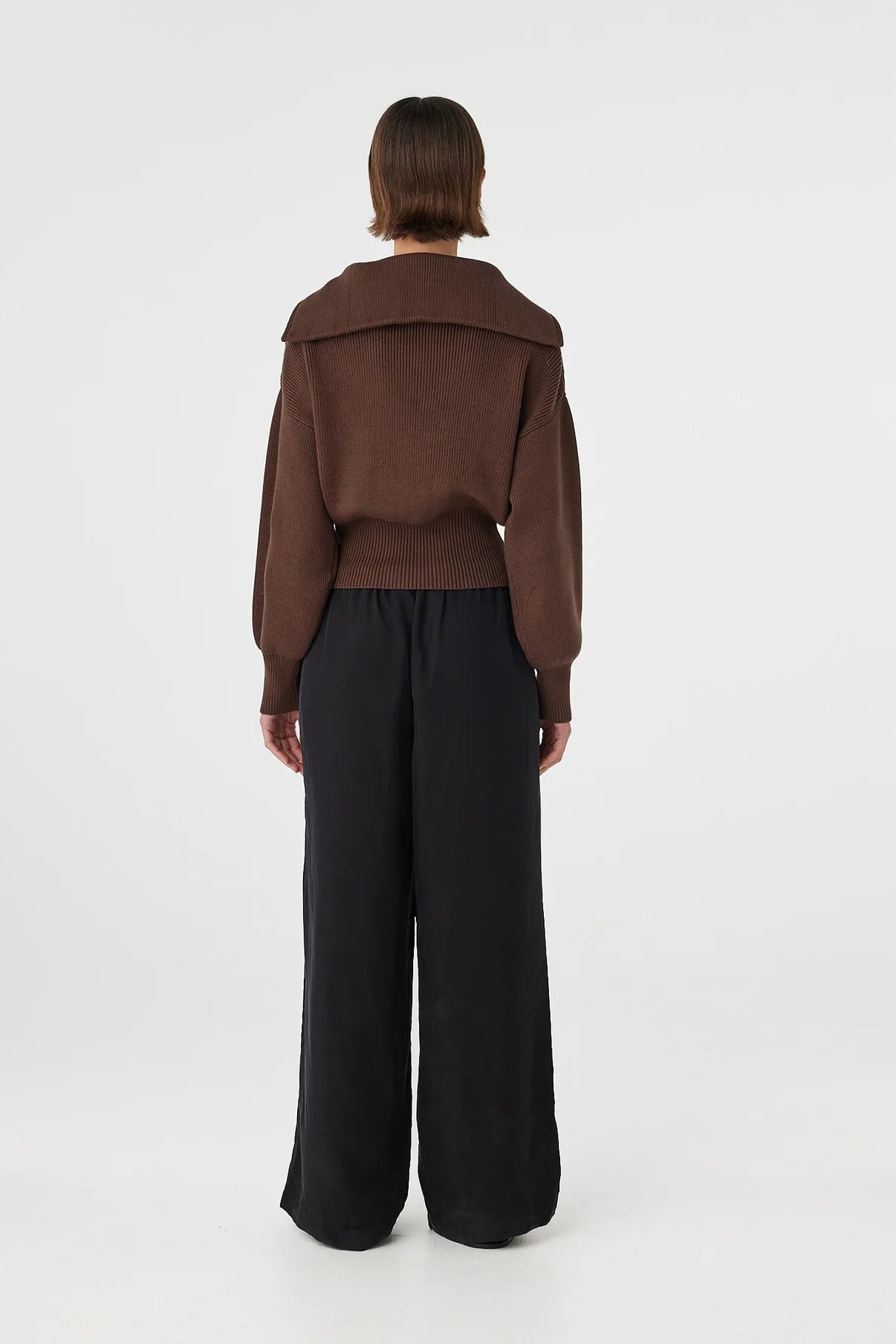 Marley Zip Sweater - Espresso