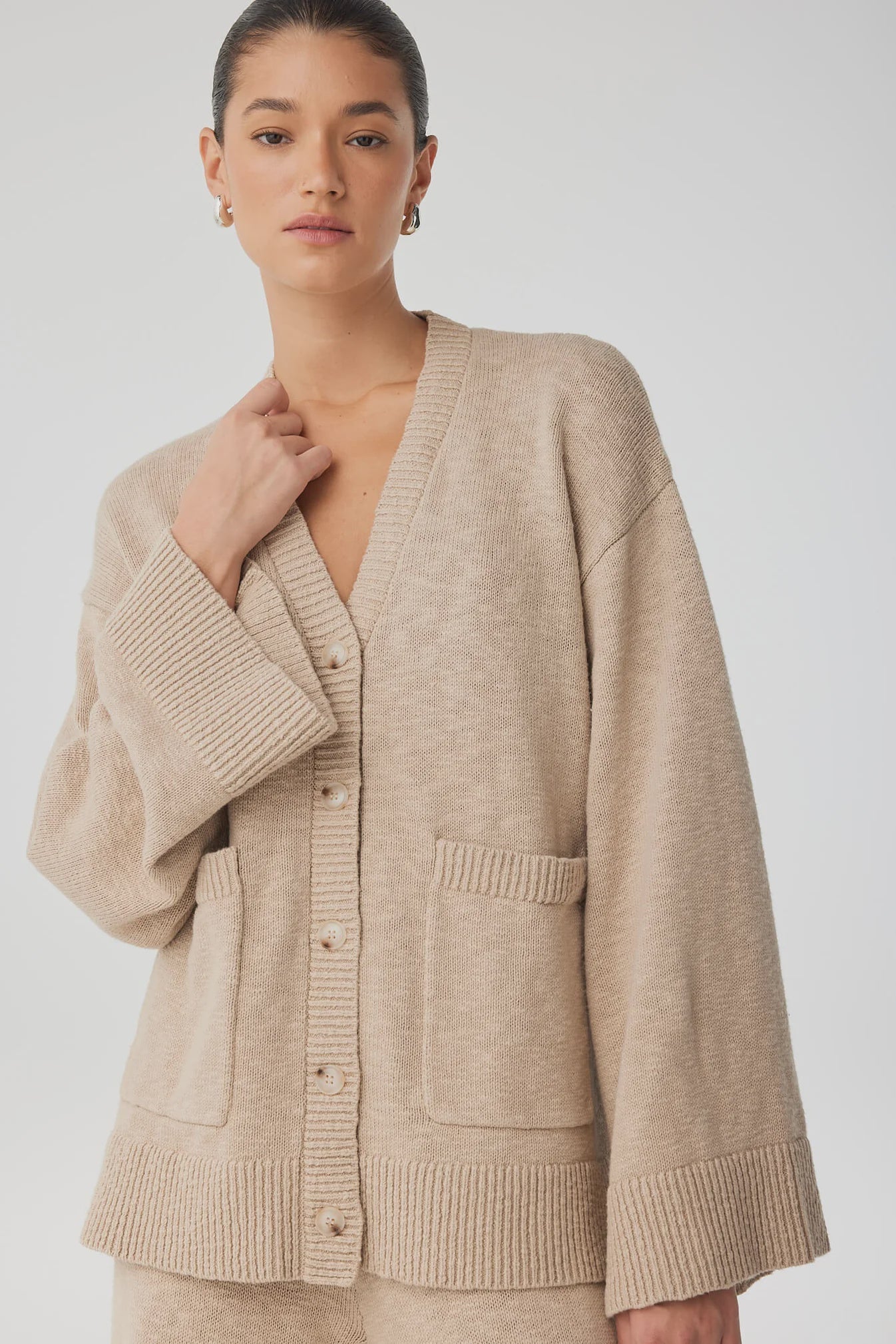Emmet Cardigan - Taupe