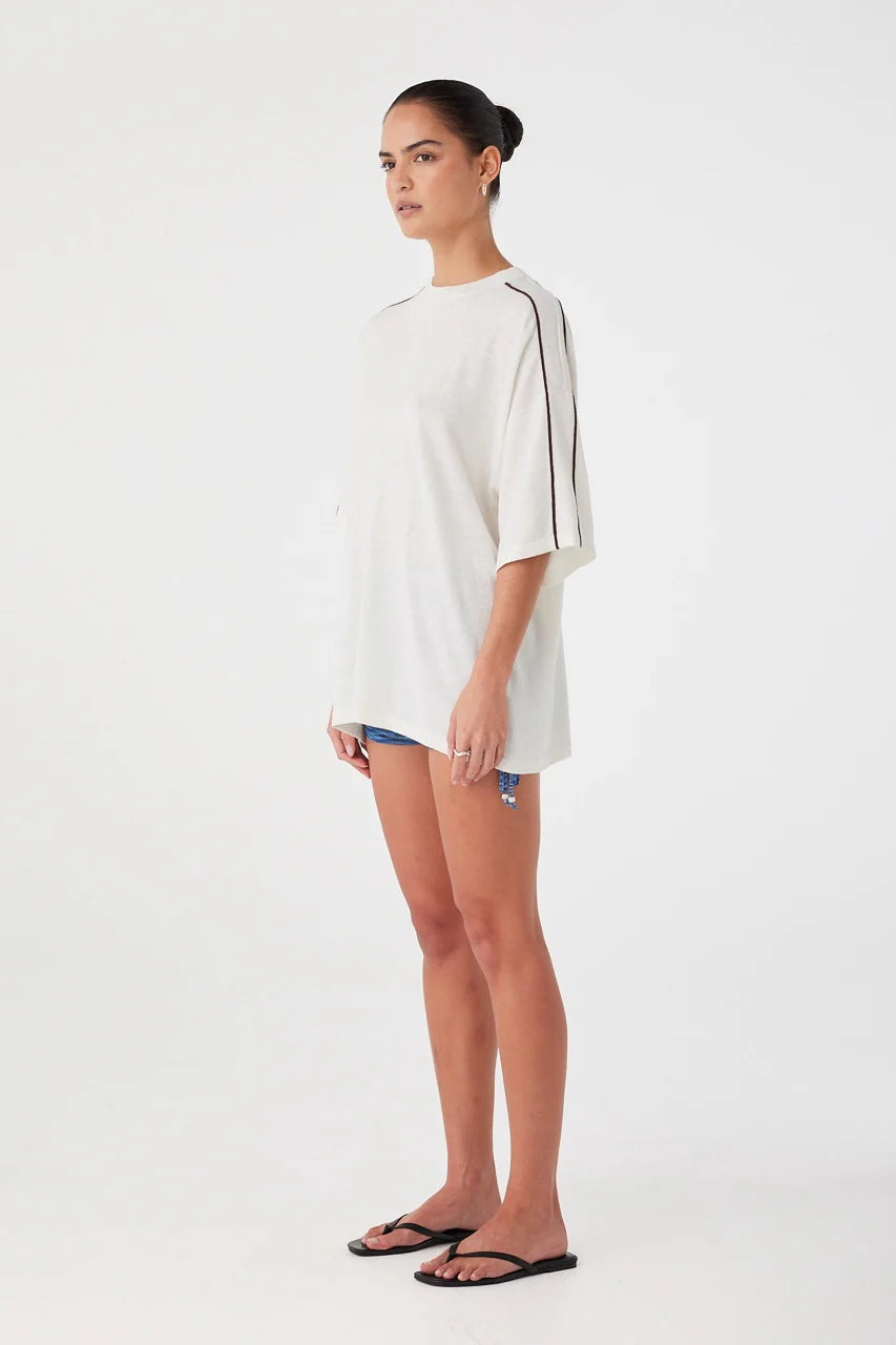 Pippa Oversized Tee - Cream