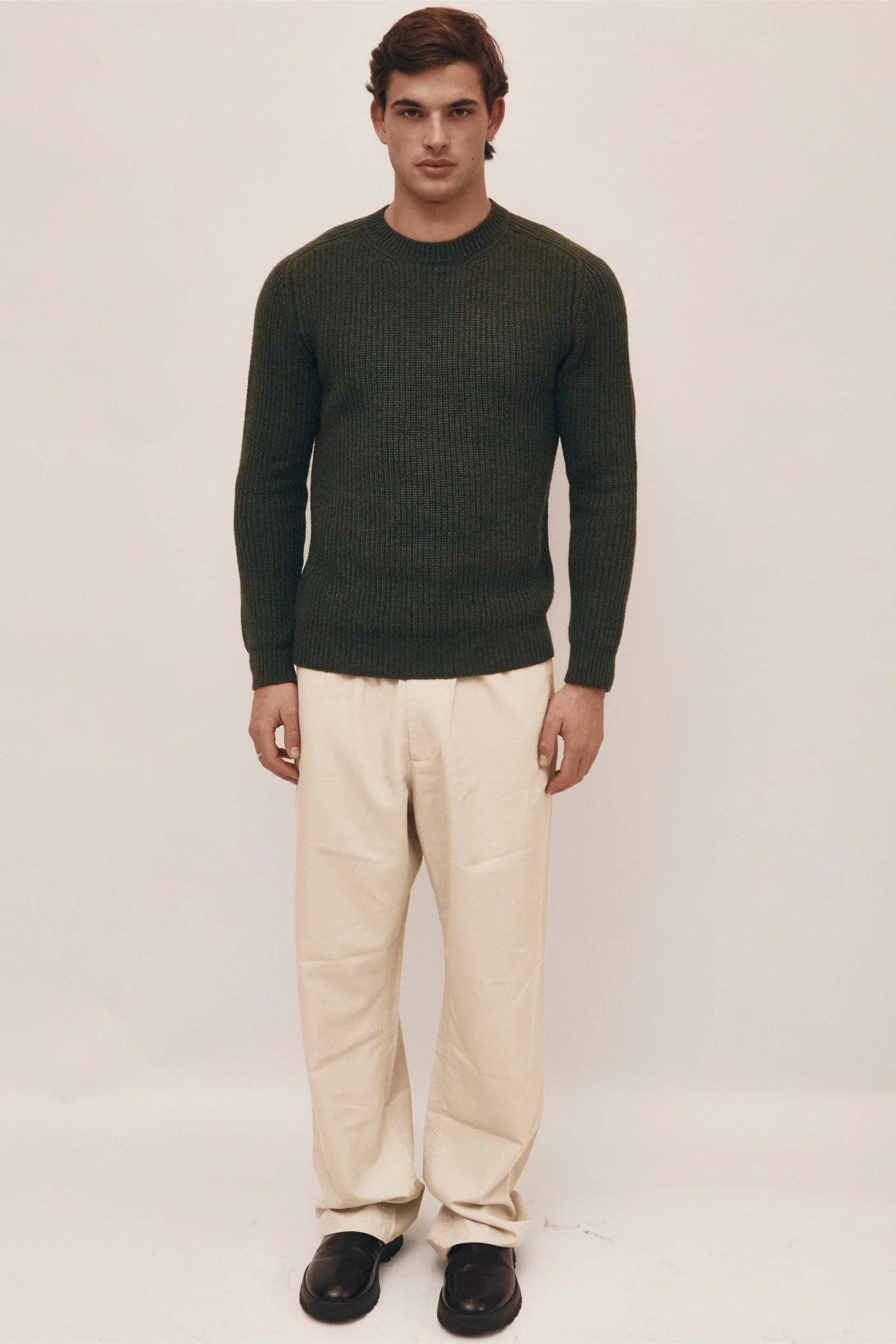 Merino Sweater - Deep Olive
