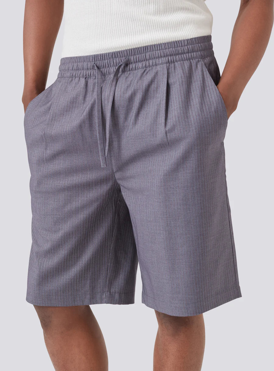 Boxy Suit Short - Grey / Blue