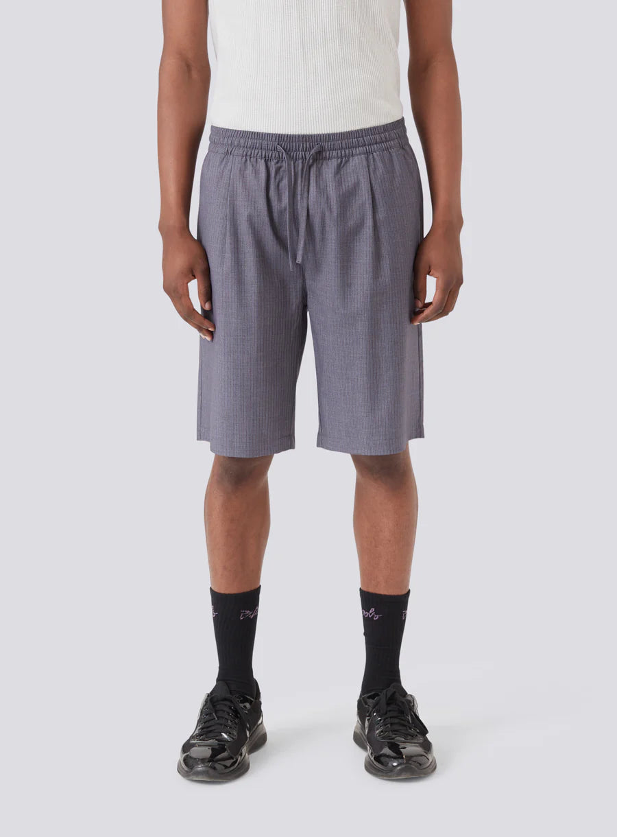 Boxy Suit Short - Grey / Blue