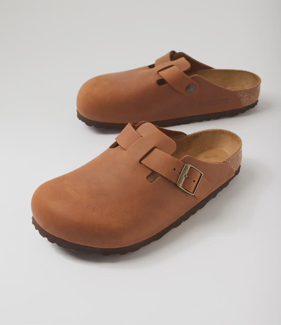 Boston oiled Leather - Cognac