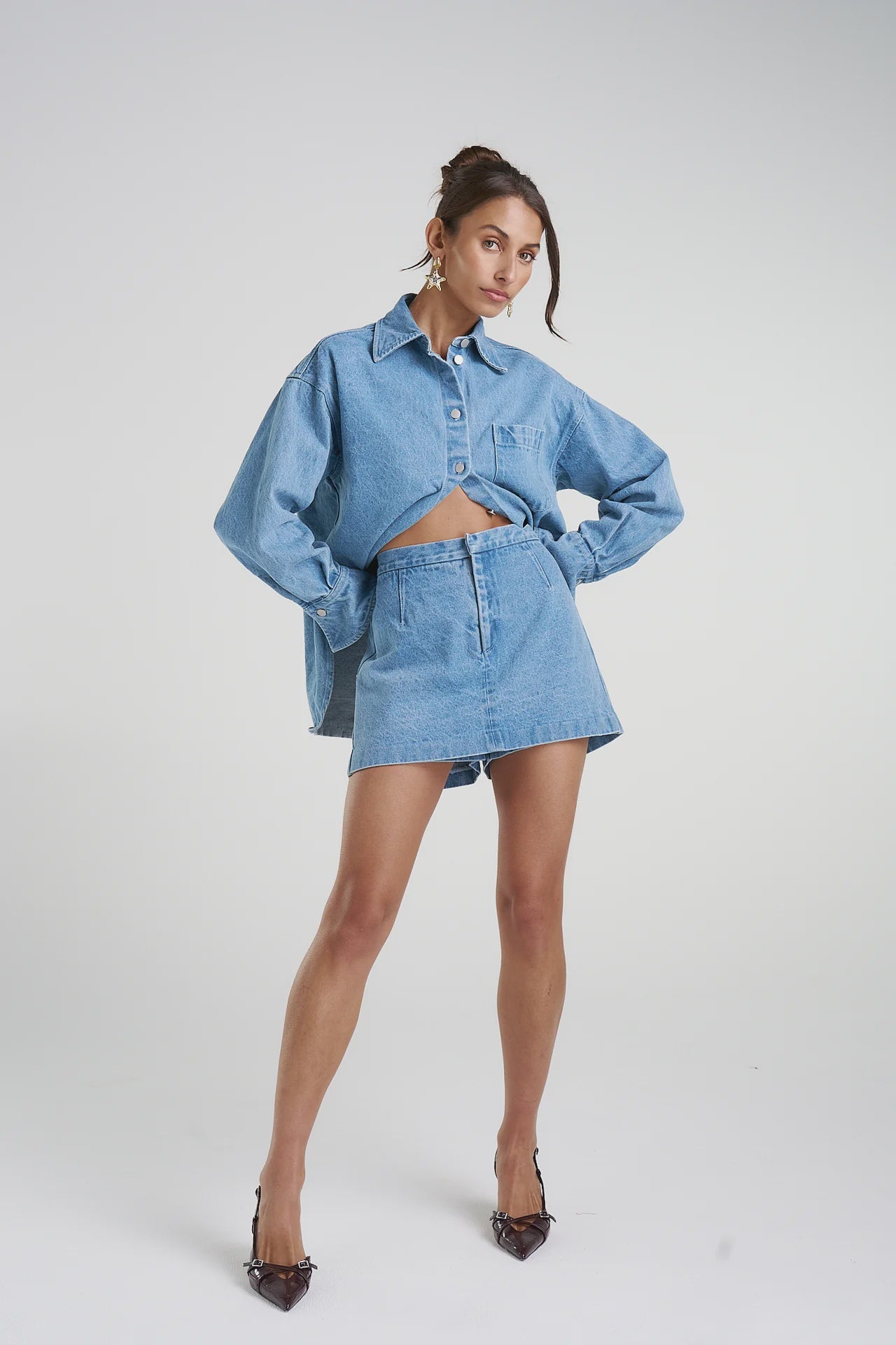 Skort - Blue Denim