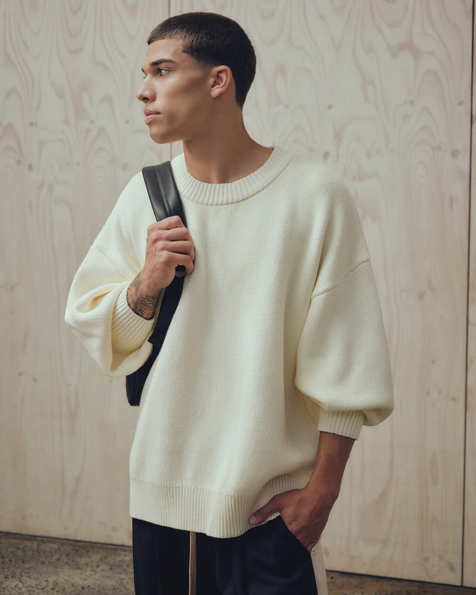Cotton Crew Neck Sweater