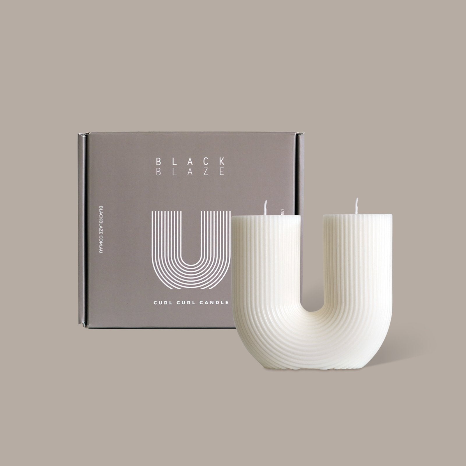 Curl Curl Candle White