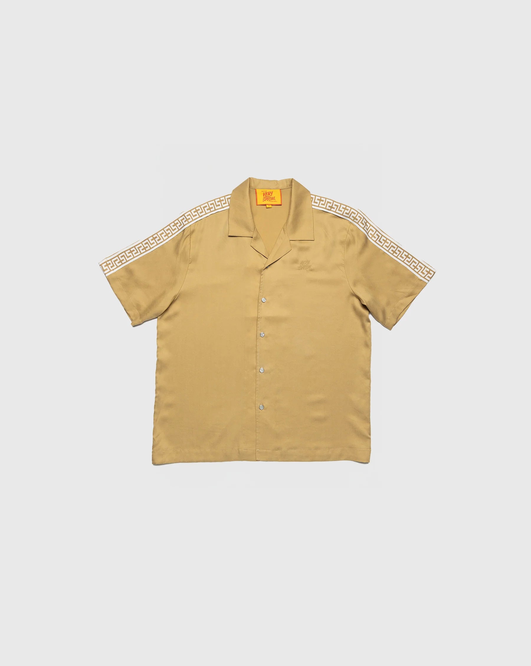 Geo Resort Shirt - Prairie Sand