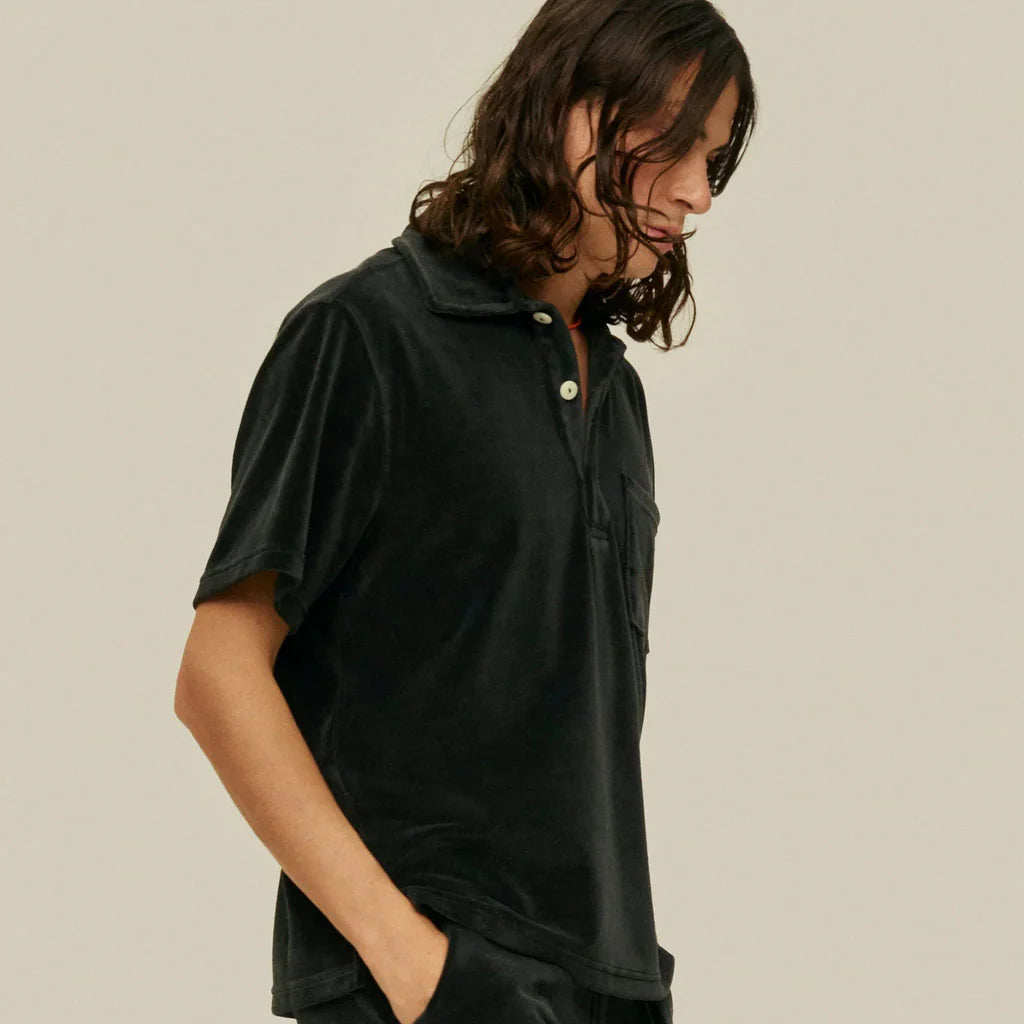 Velour Girona Shirt - Nearly Black