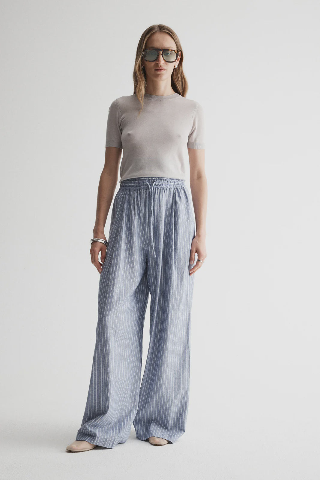 Venice pant - Blue Stripe