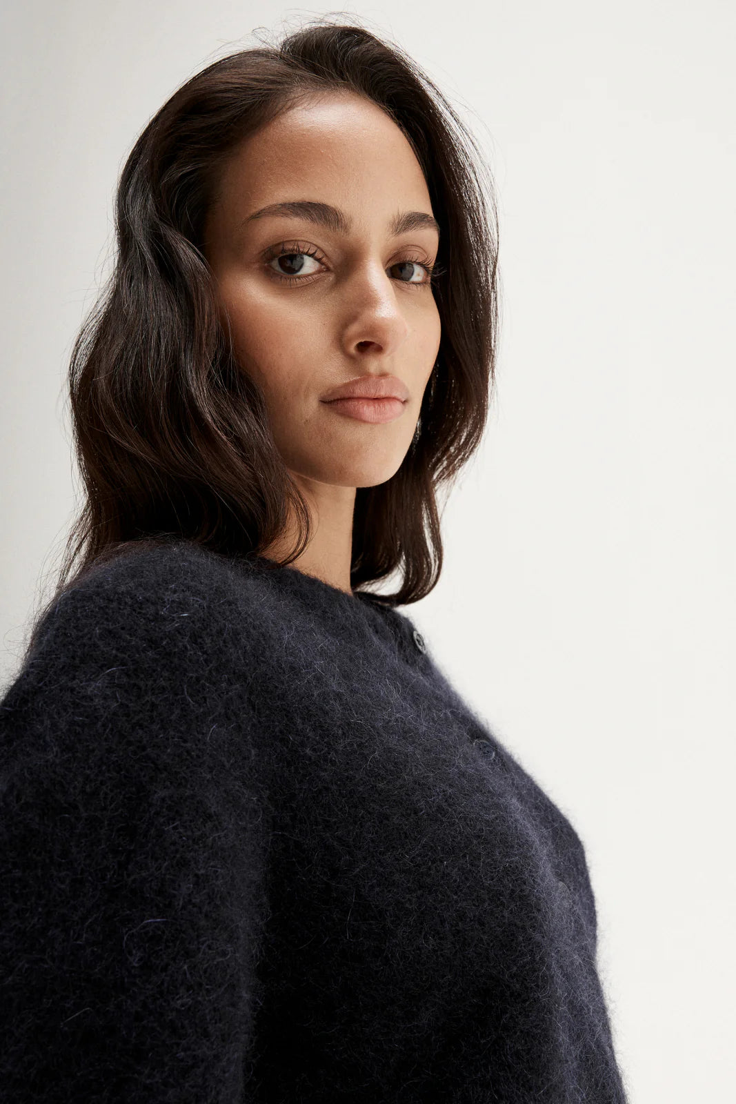 Abigail Knit Cardi - Midnight Navy