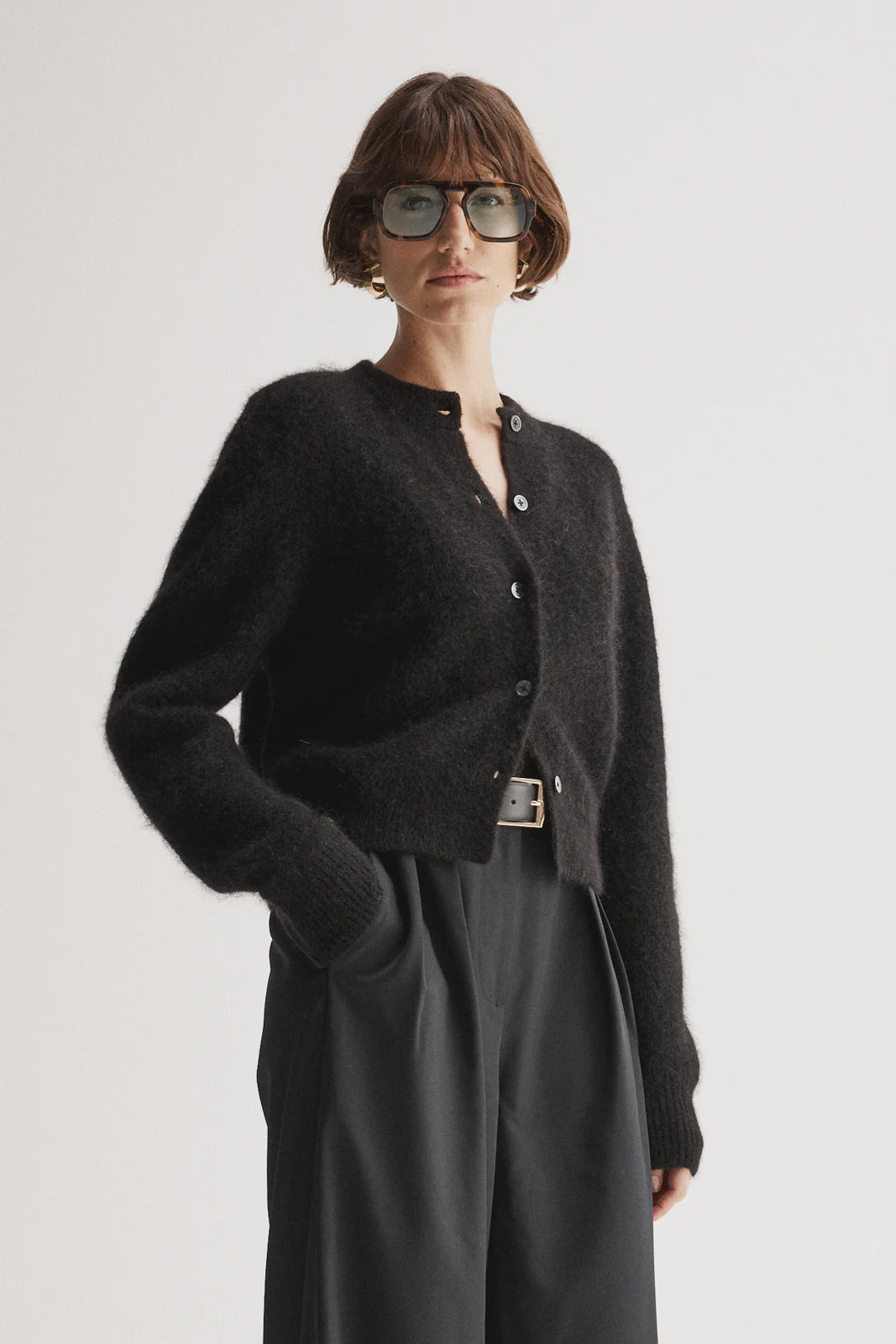 Abigail Knit Cardi - Black