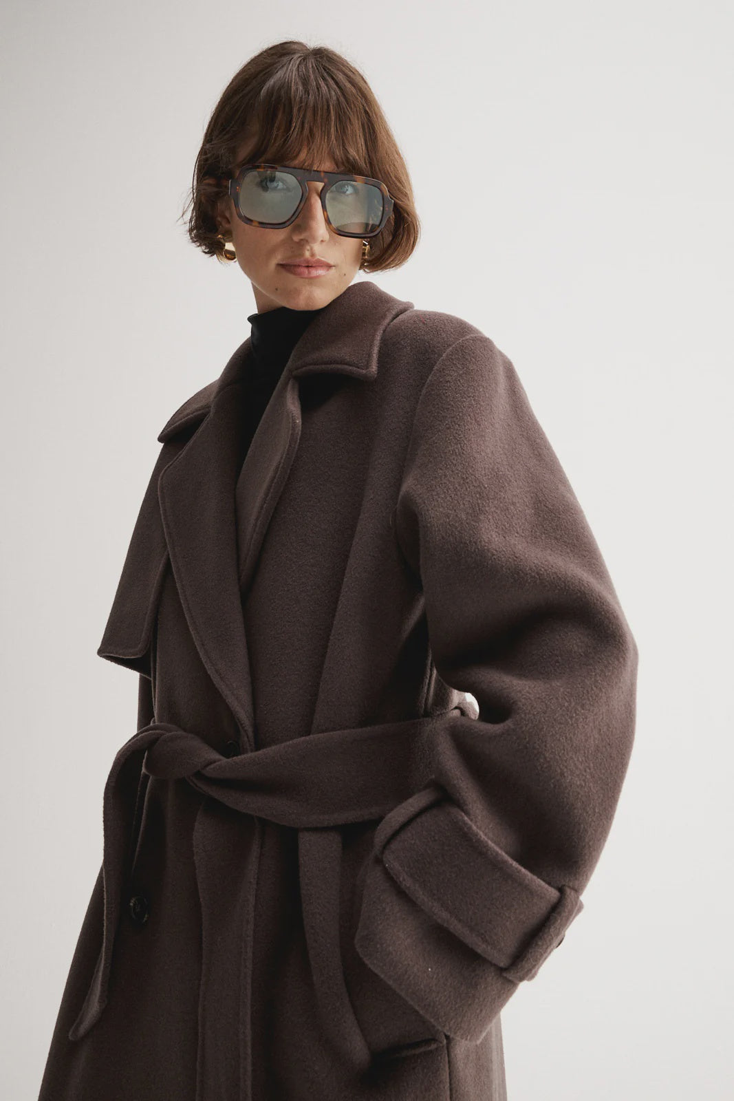 Arna Coat - Chocolate