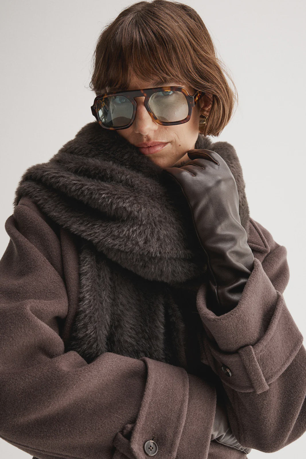 Lottie Scarf - Chocolate