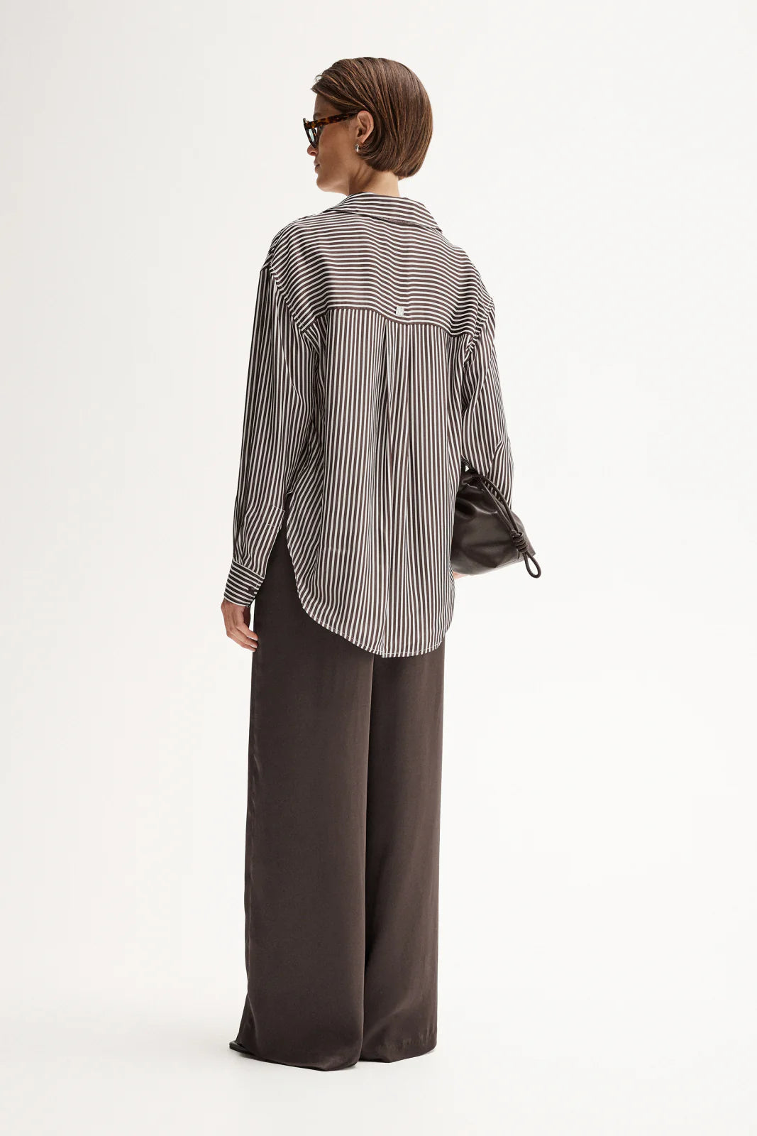 Jamie Stripe Shirt - Chocolate