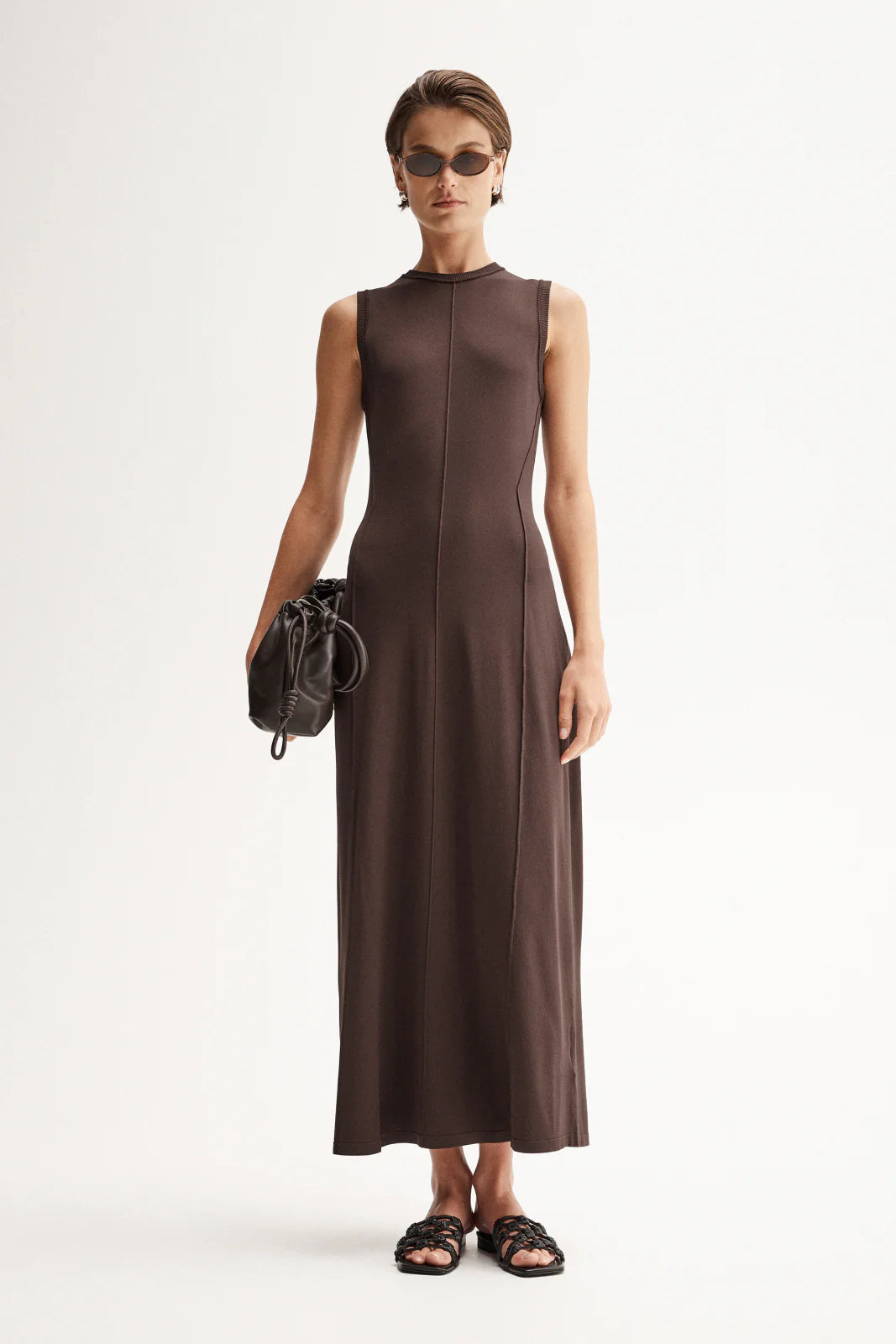 Helene Maxi Dress - Chocolate