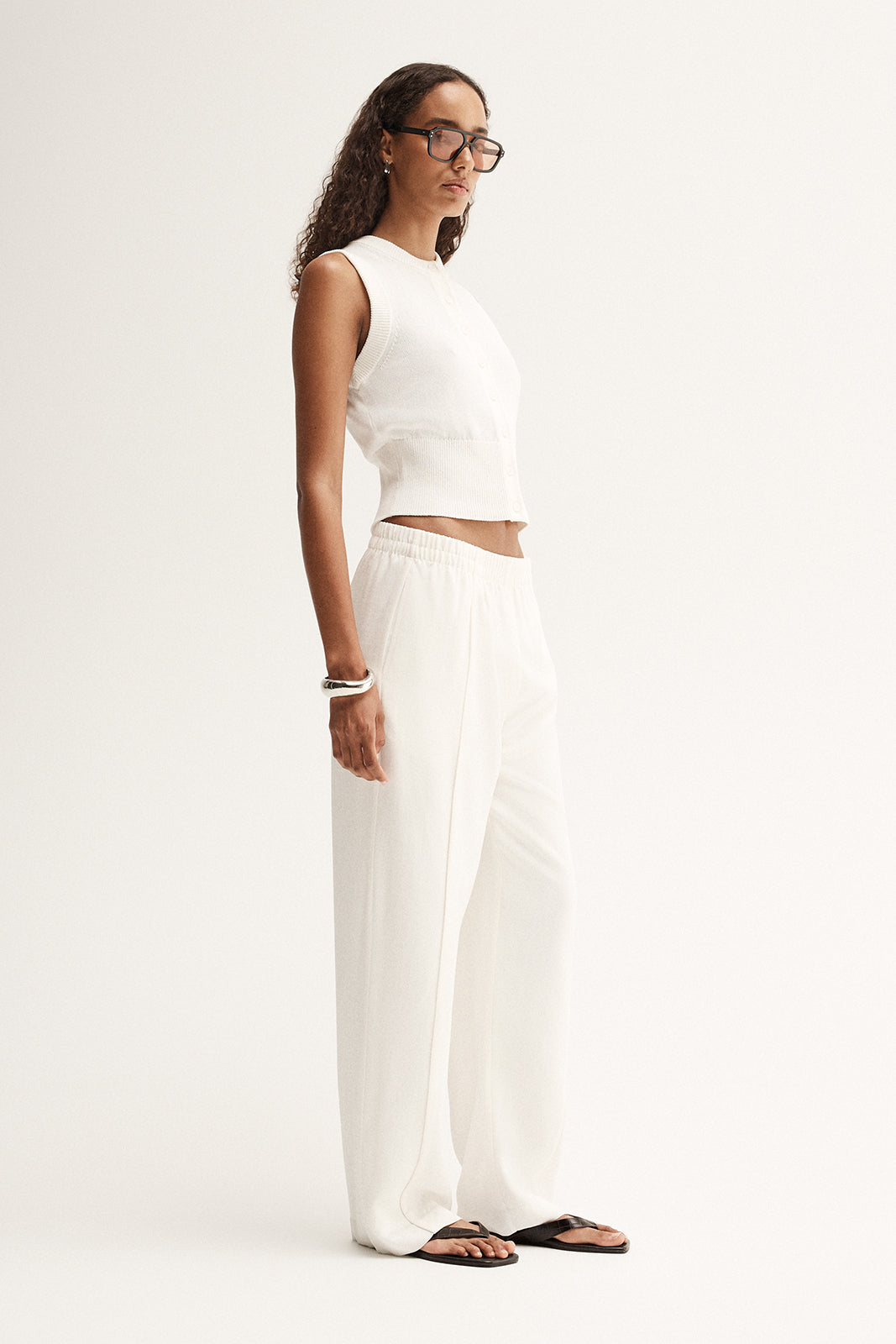 Clyde Knit top - White