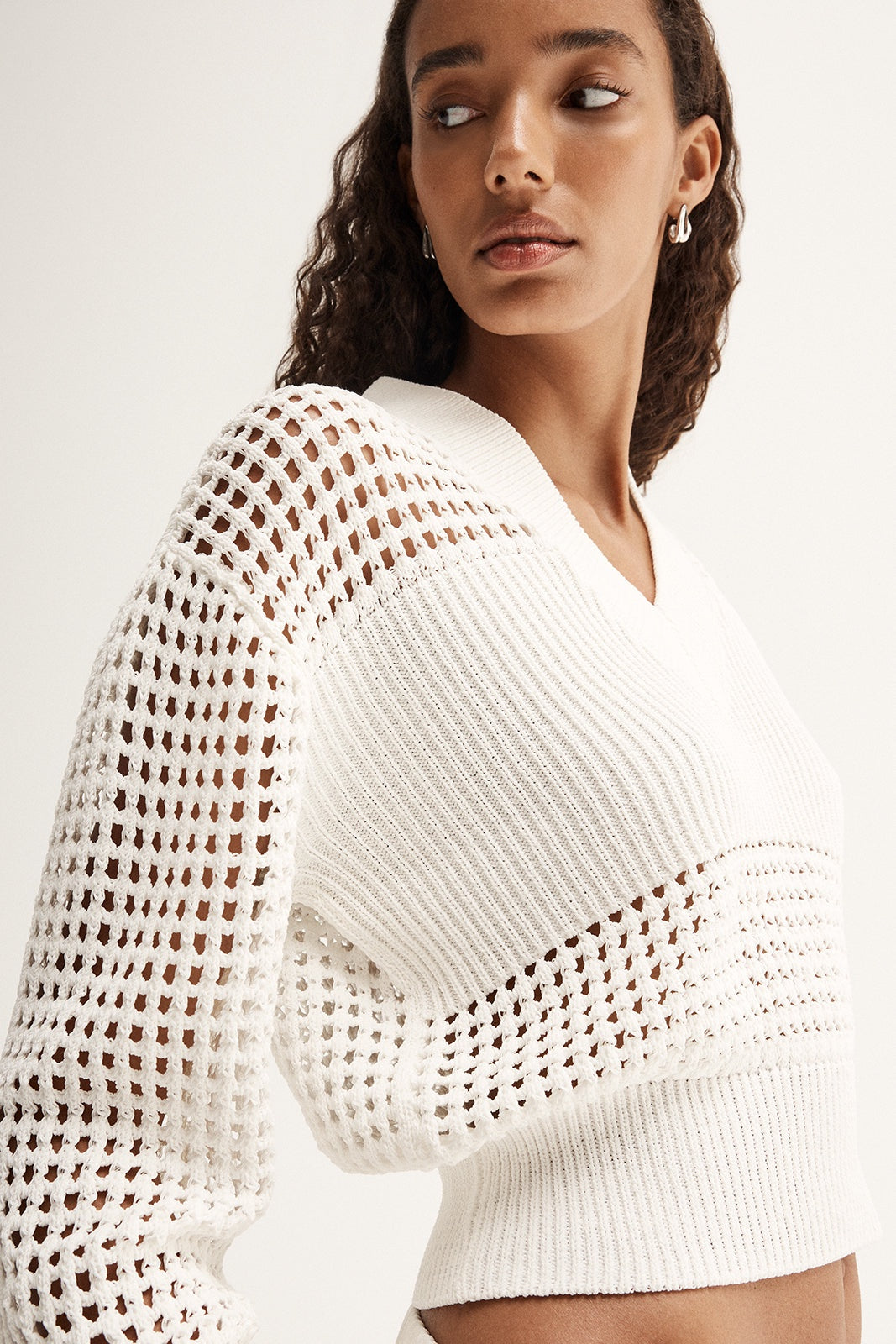 Aria Knit Jumper - White