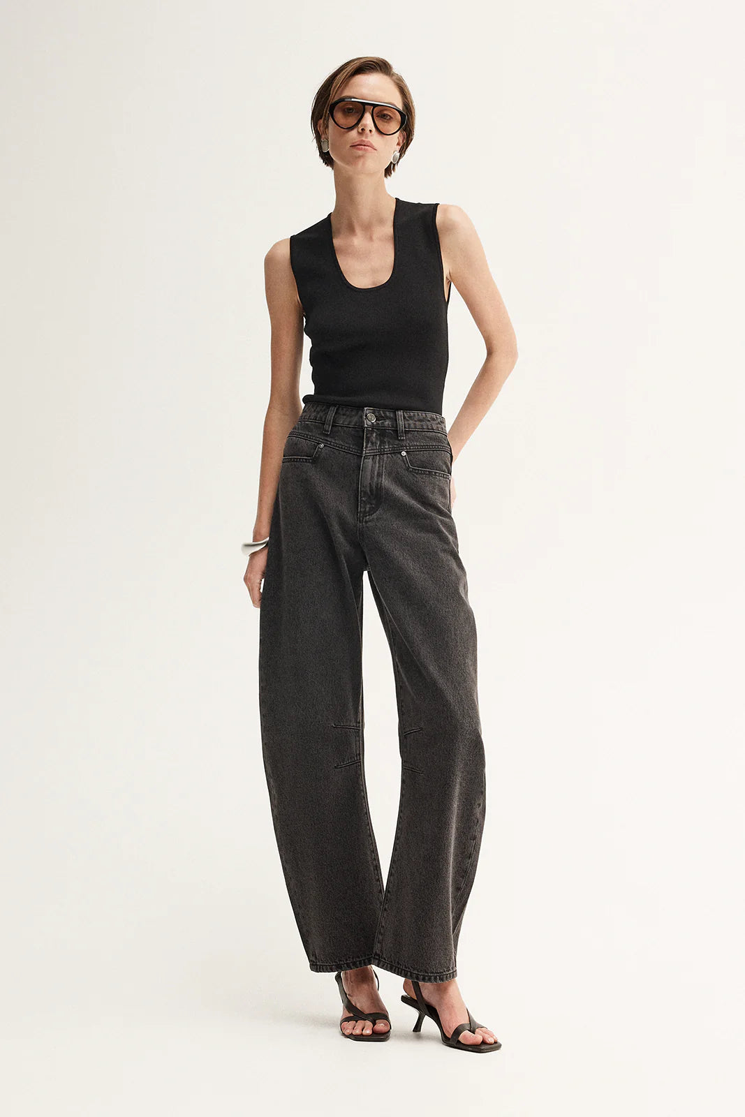 Chelsea Denim Jean - Washed Black