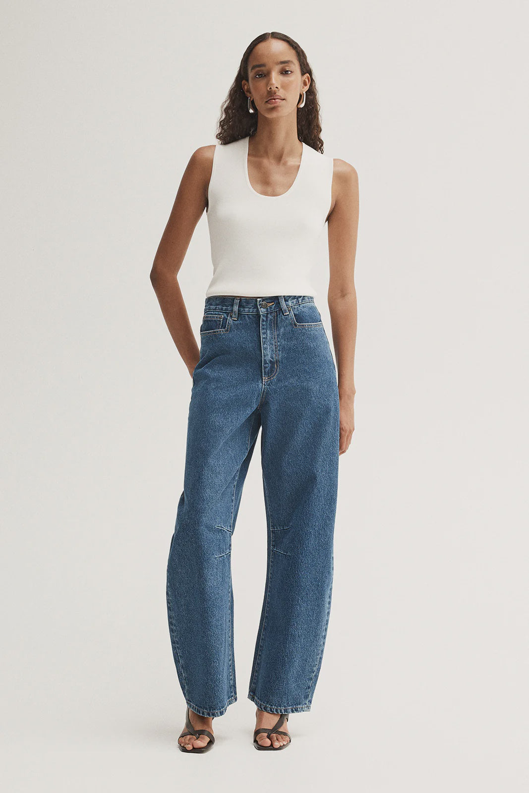 Mason Barrel Leg Jean - Dark Indigo