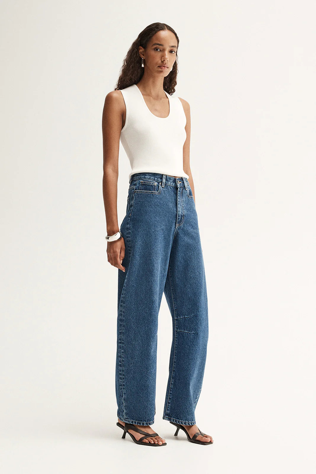 Mason Barrel Leg Jean - Dark Indigo