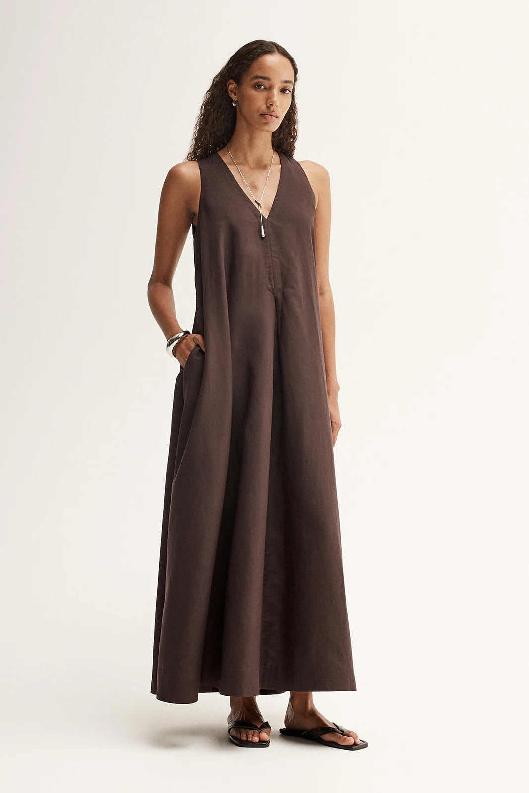 Mallory Maxi Dress - Chocolate