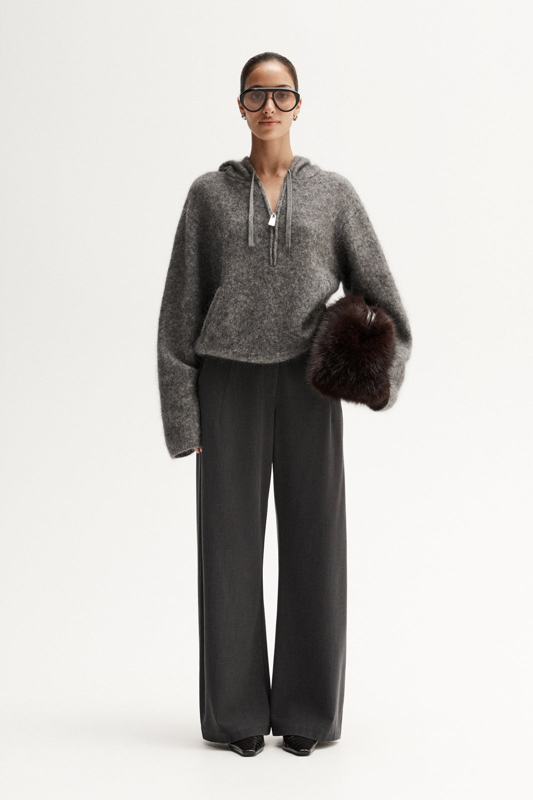 Madden Knit Jumper - Grey Marle