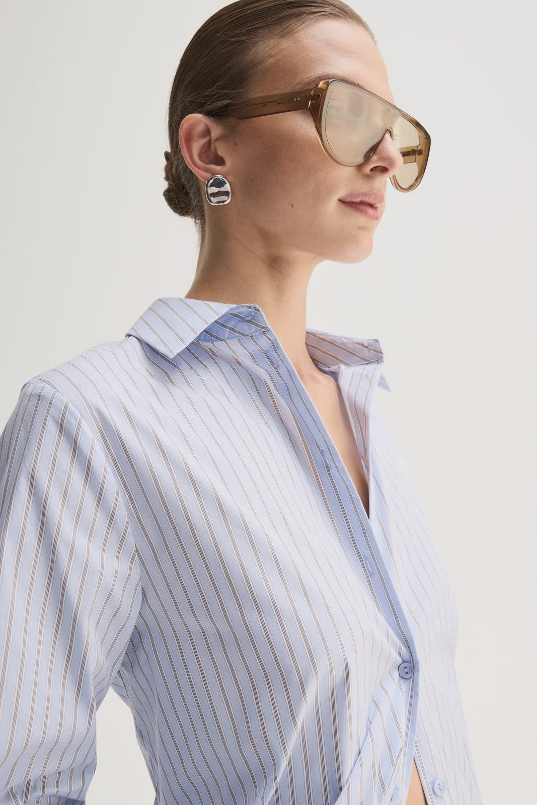 Kallie Stripe Shirt - Blue Stripe