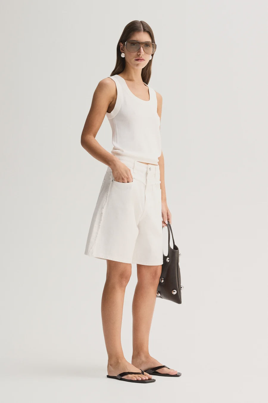Perkins Denim Short - Ivory