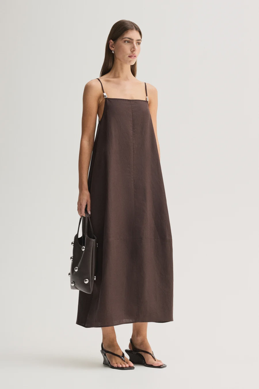 Carlo Maxi Dress - Chocolate