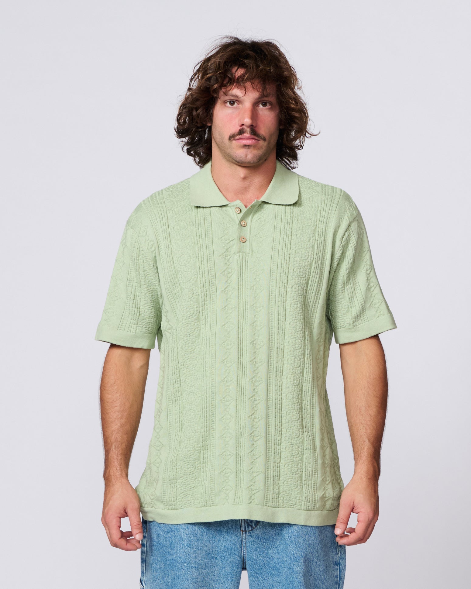 Rails Knit Polo - Sea Green