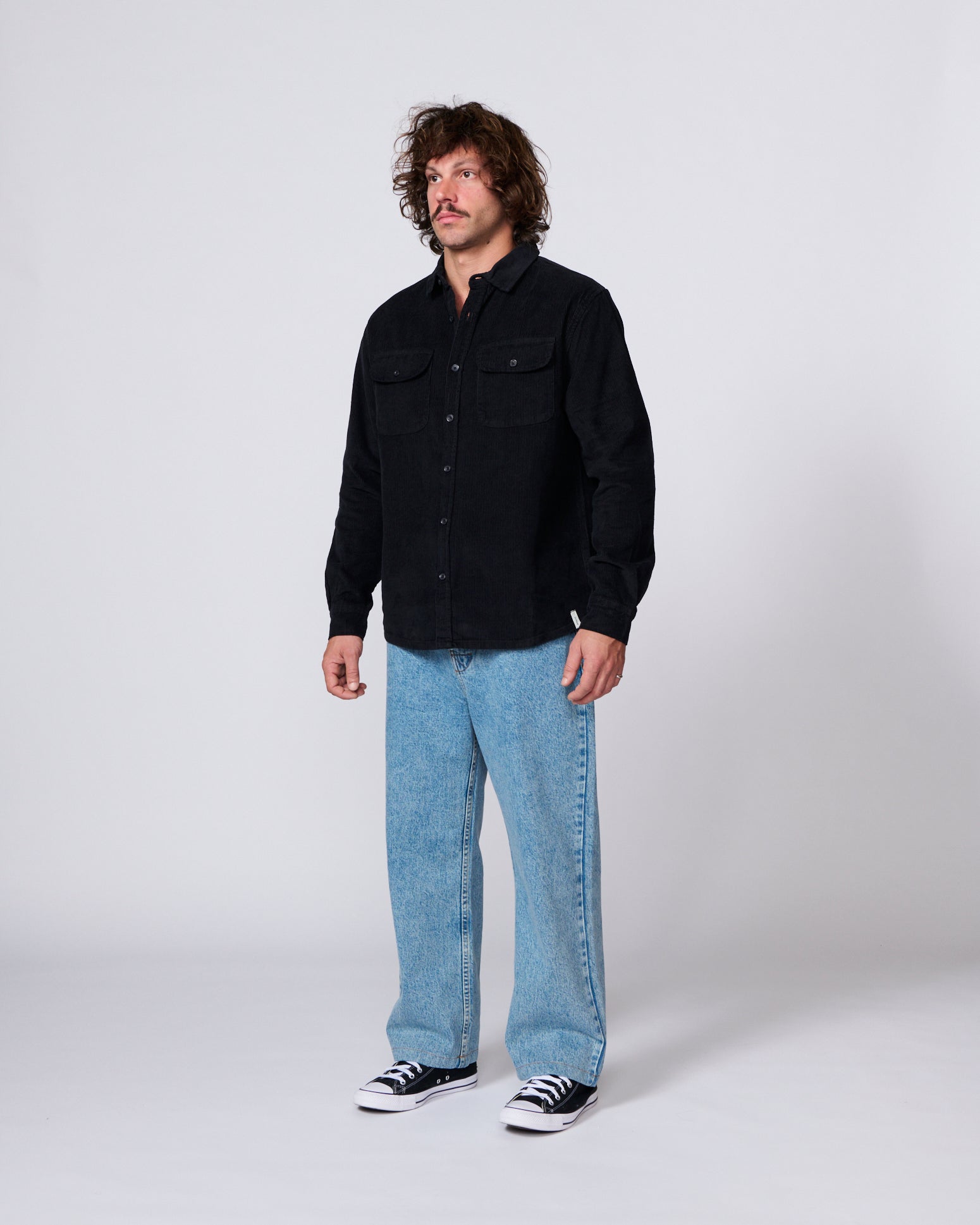Lazy Boy Cord Shirt - Phantom