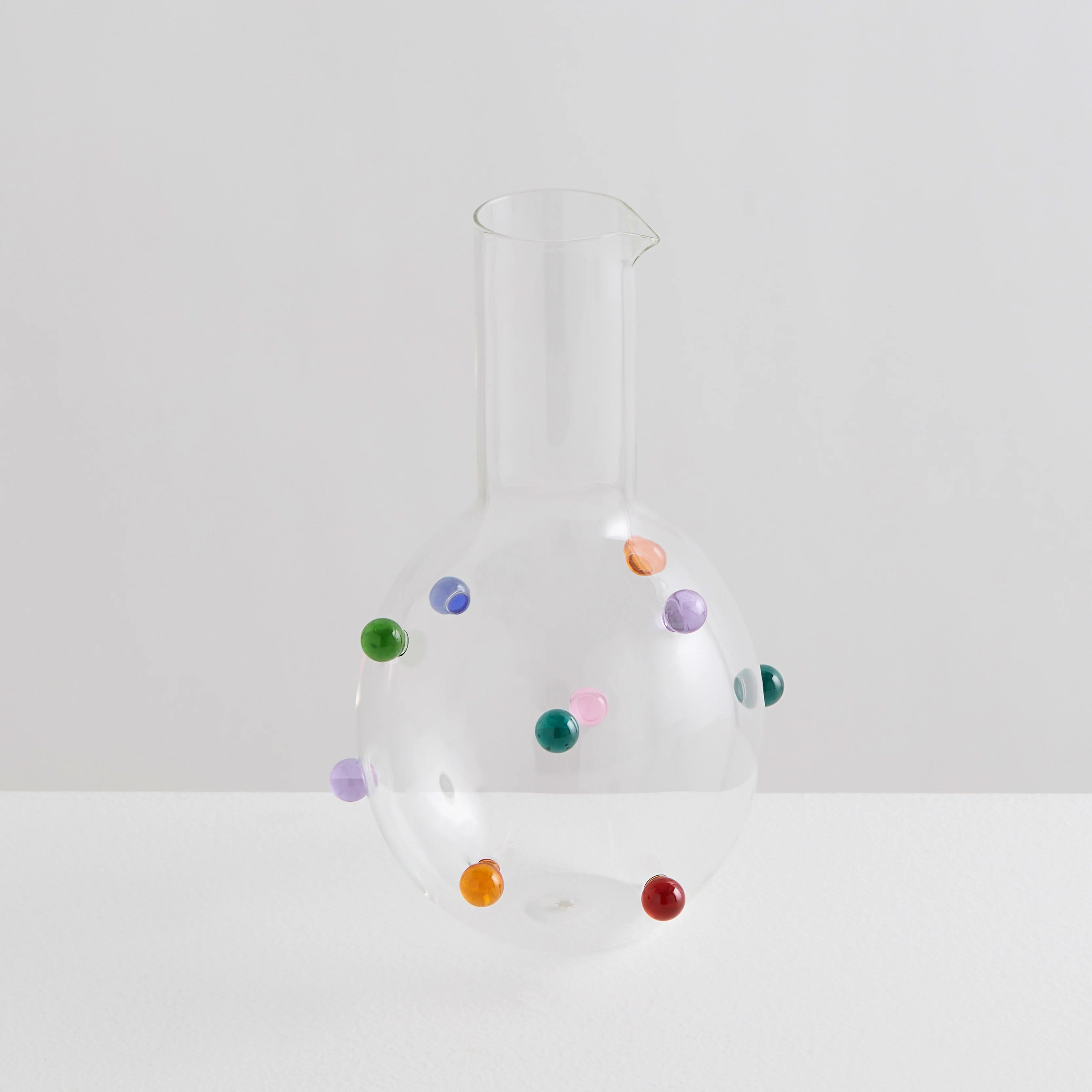 Pomponette Carafe - Clear / Multi