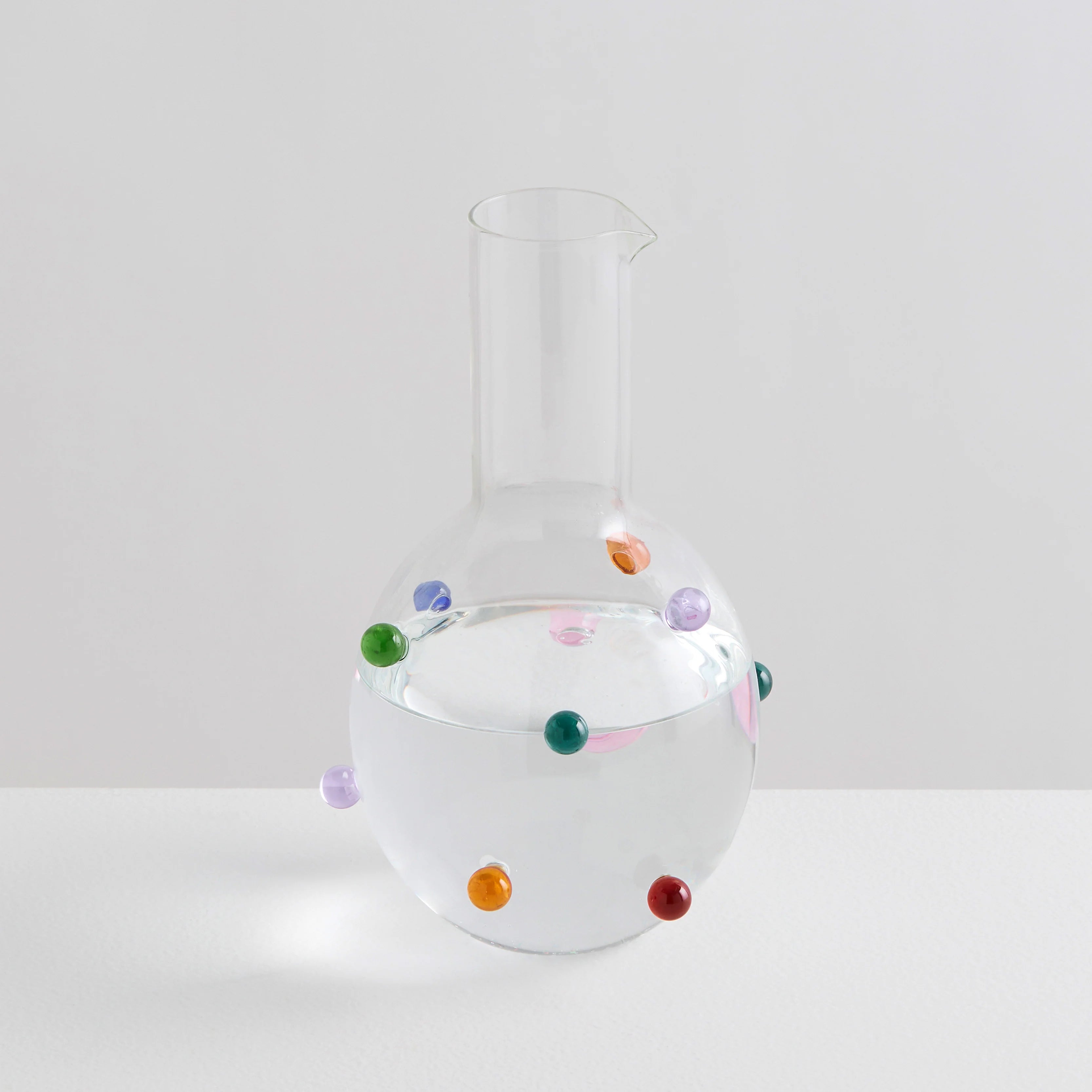 Pomponette Carafe - Clear / Multi