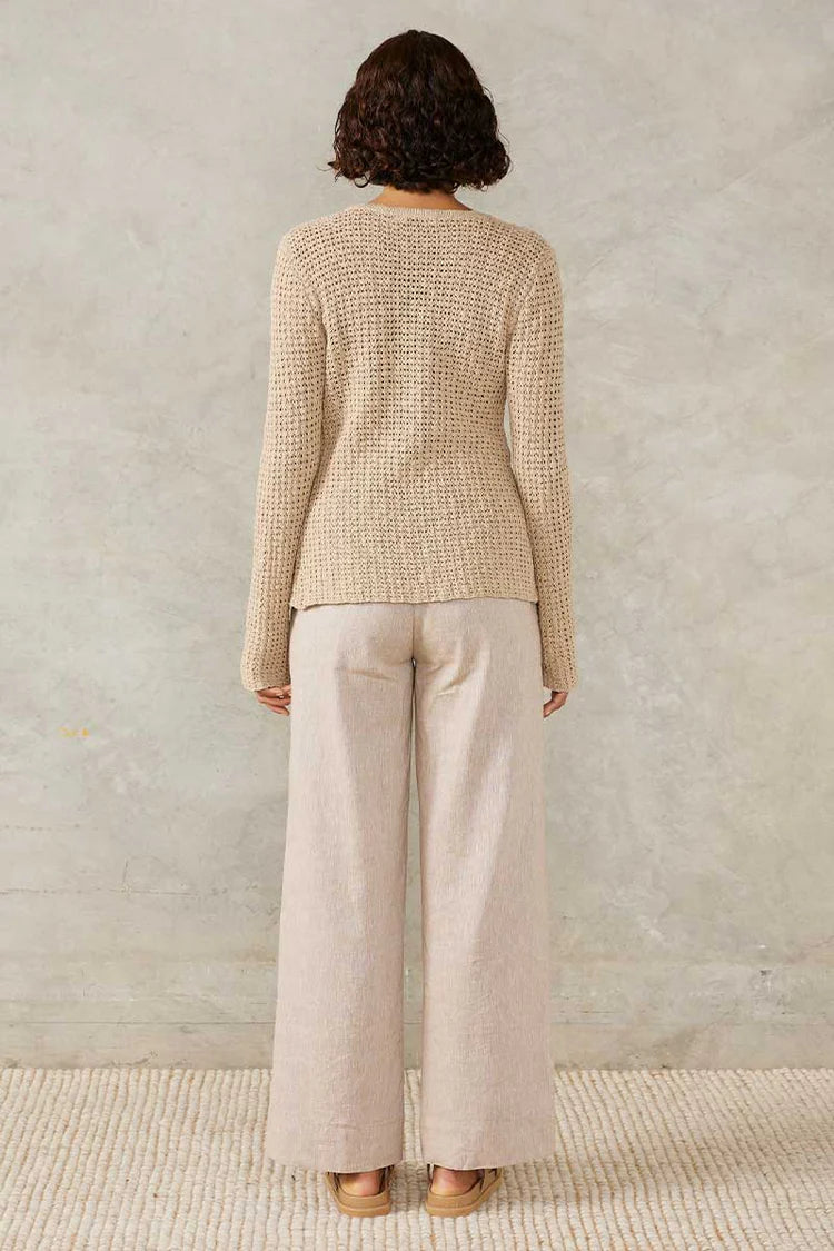 Marina Knit Top - Stone