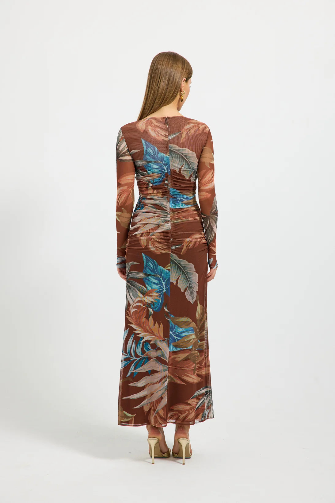 Lyndsey Sleeve Maxi - Chocolate