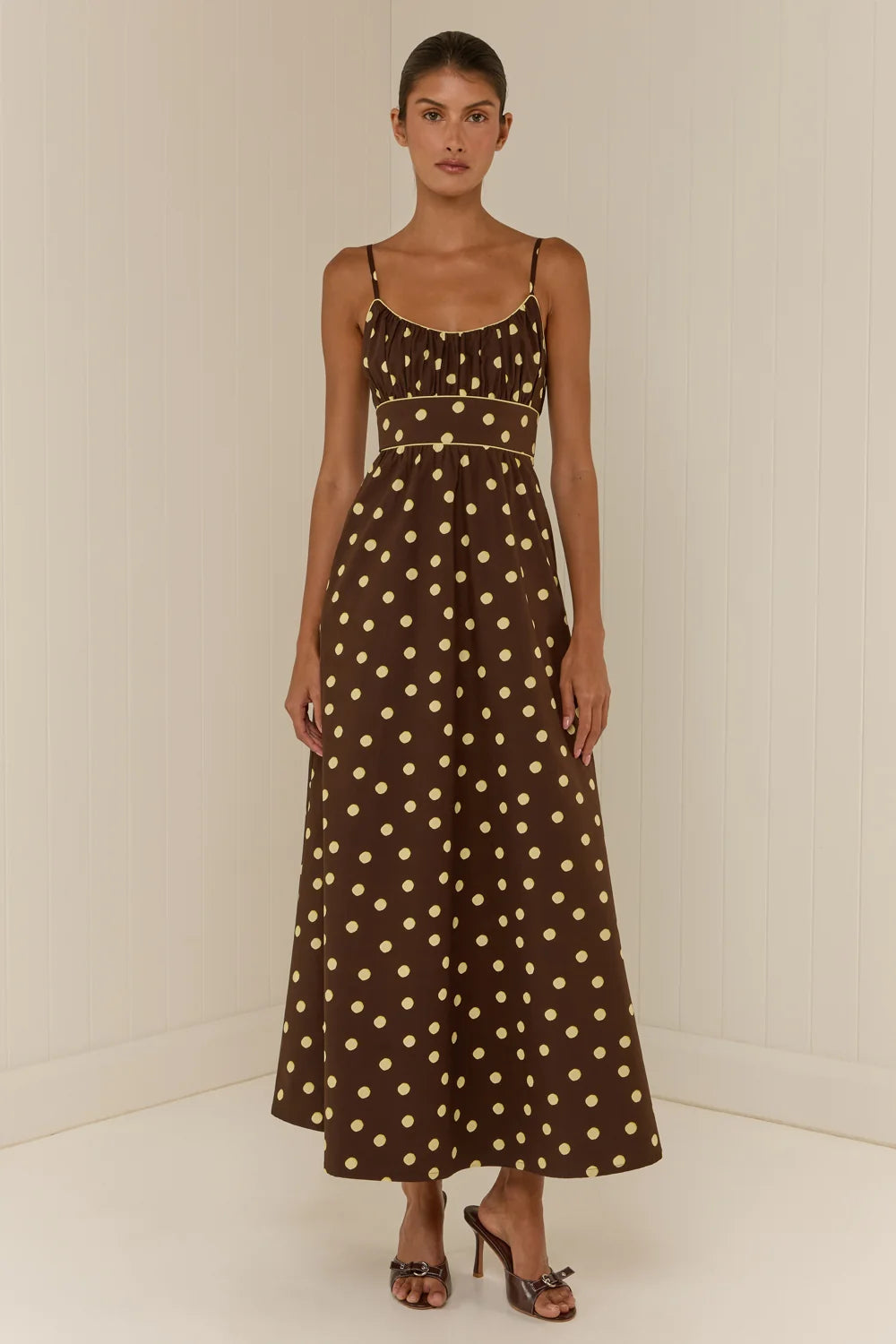 Bambi Dress - Giallo Pois