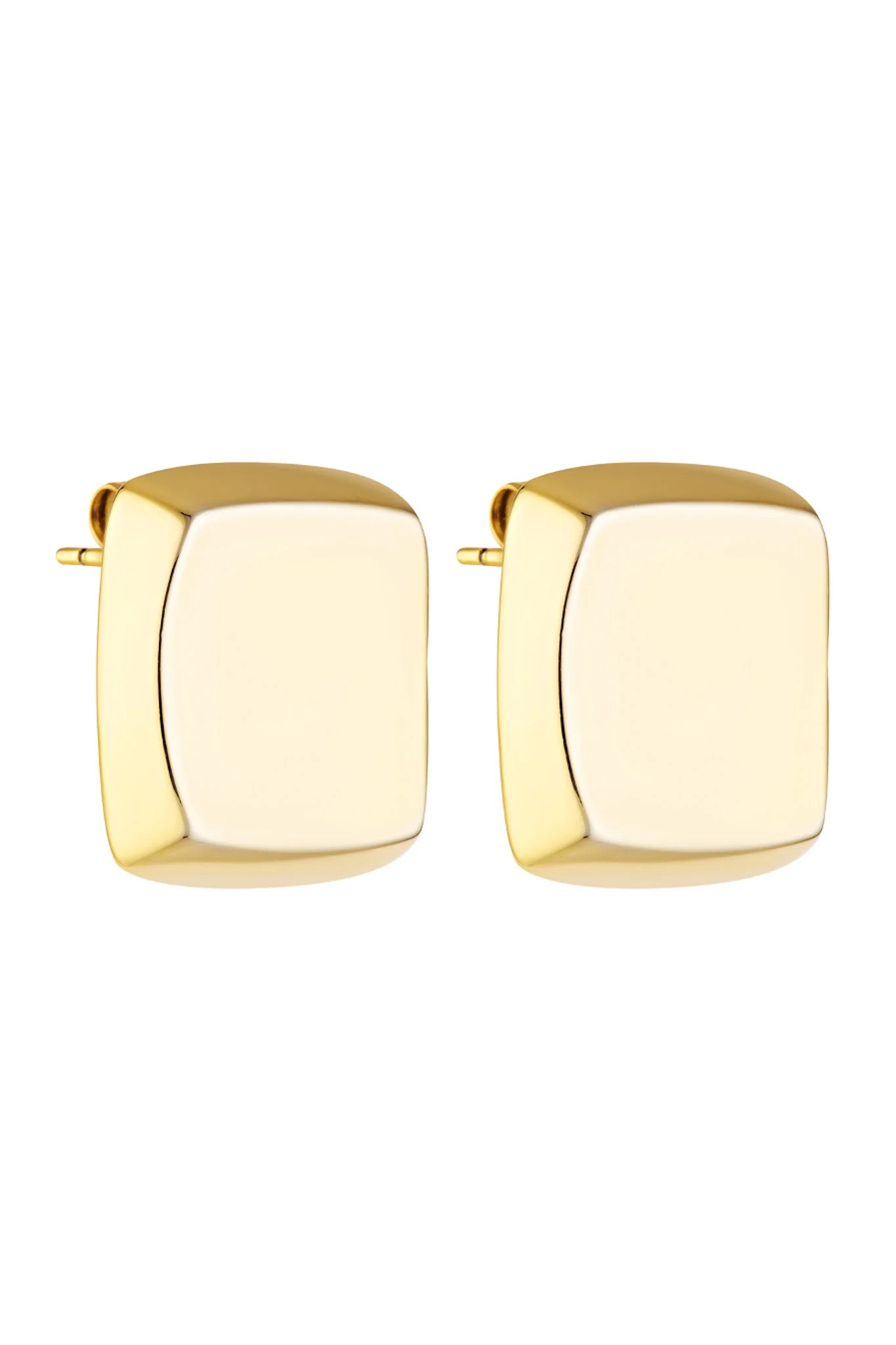Plate Earrings - Gold