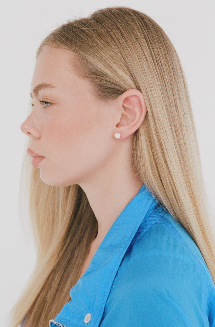 Round Studs 1 Ct - Silver