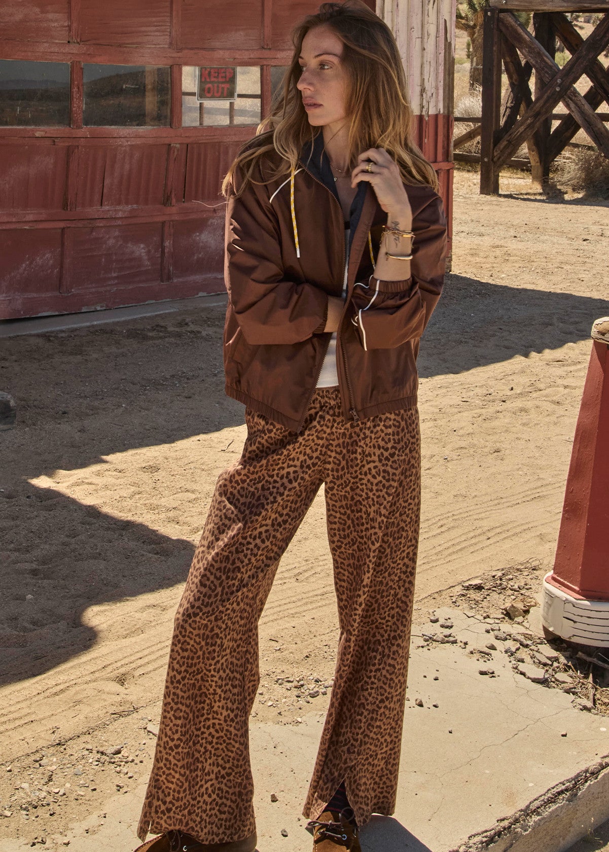 Lila Zip Through Jacket - Chocolate
