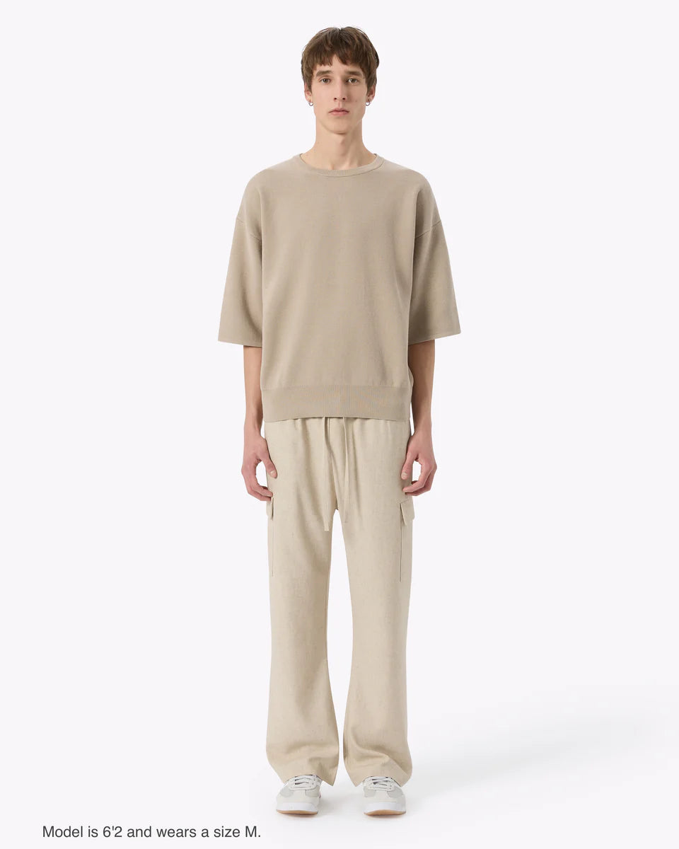 Cotton Knit Tee - Sand