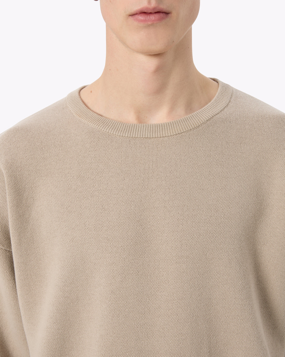Cotton Knit Tee - Sand
