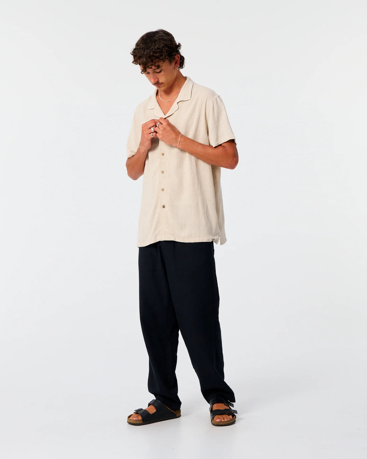 Ernie Linen Resort Shirt - Oat