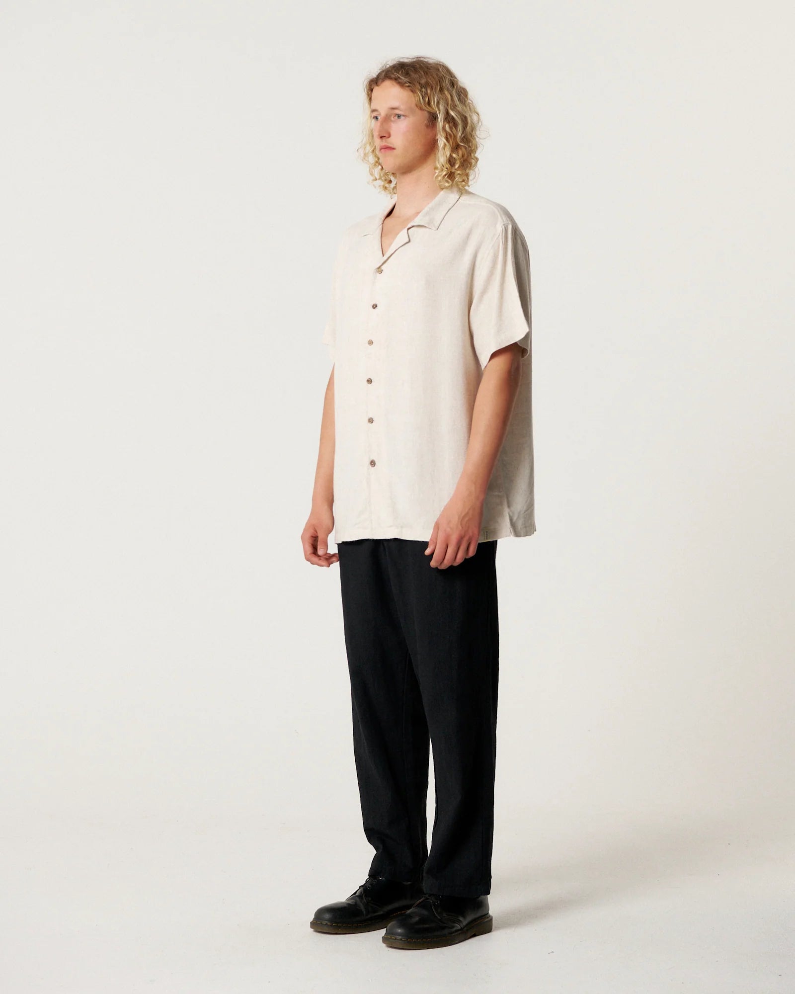Ernie Linen Resort Shirt - Oat