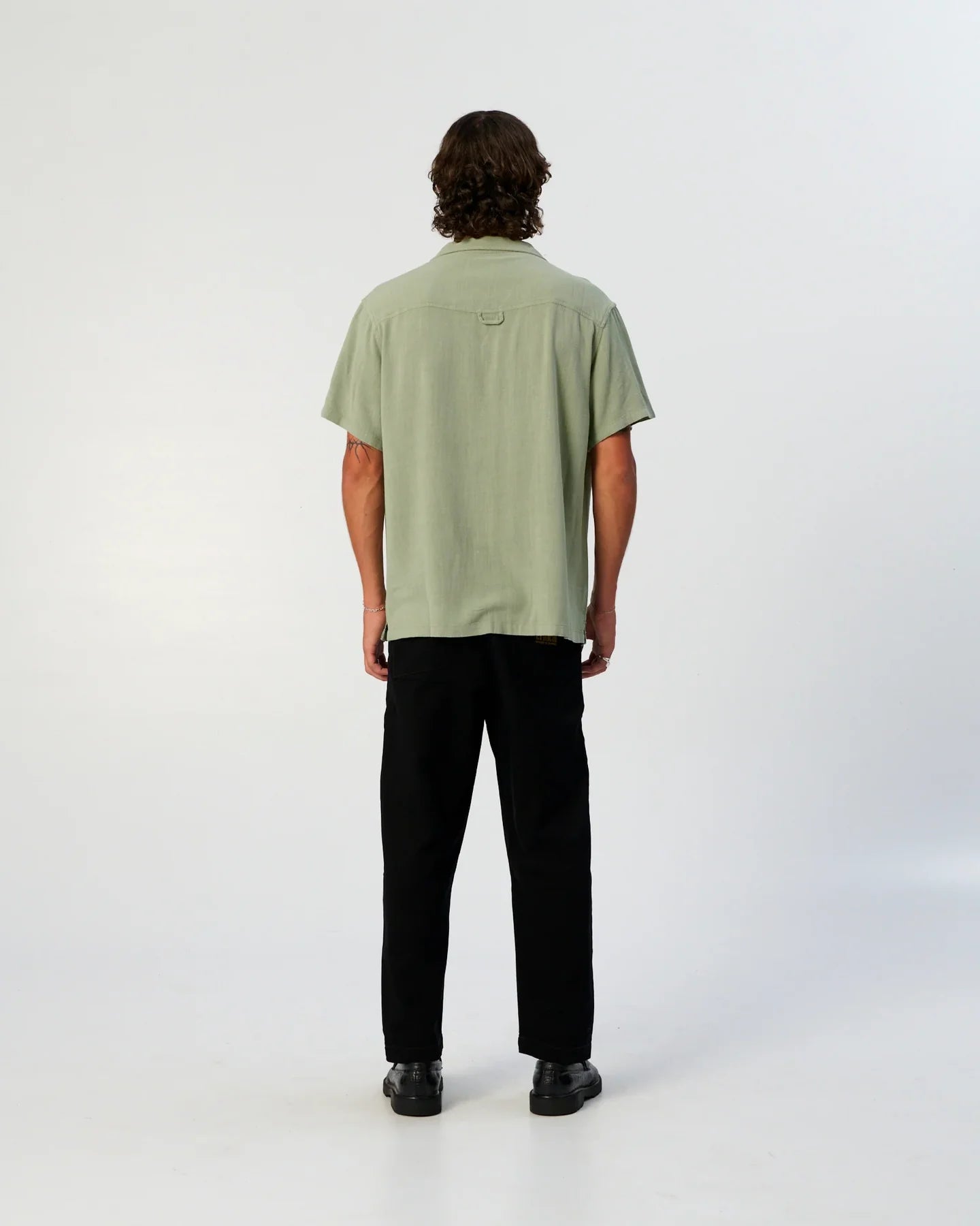 Ernie Linen Resort Shirt - Seagrass