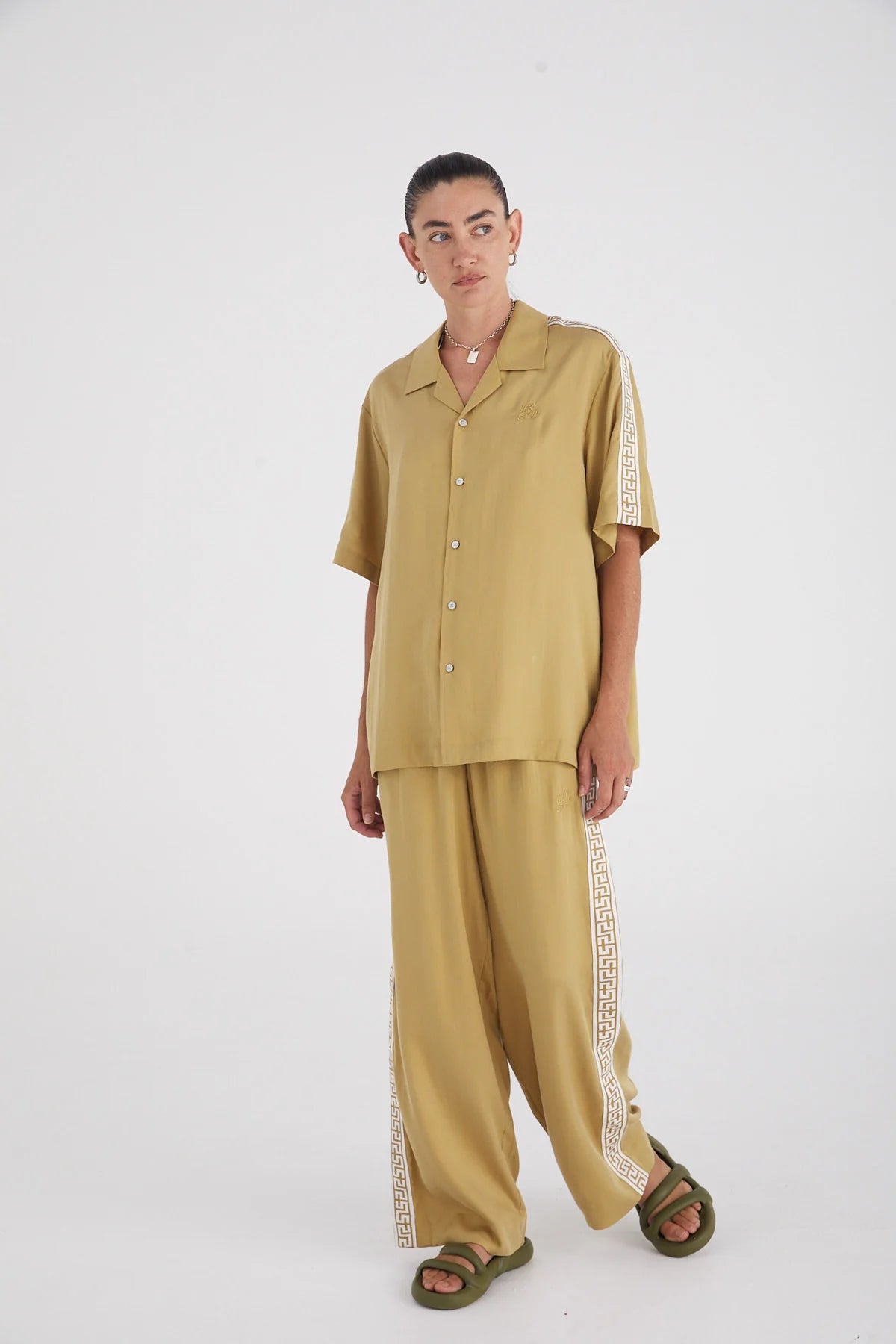 Geo Resort Shirt - Prairie Sand