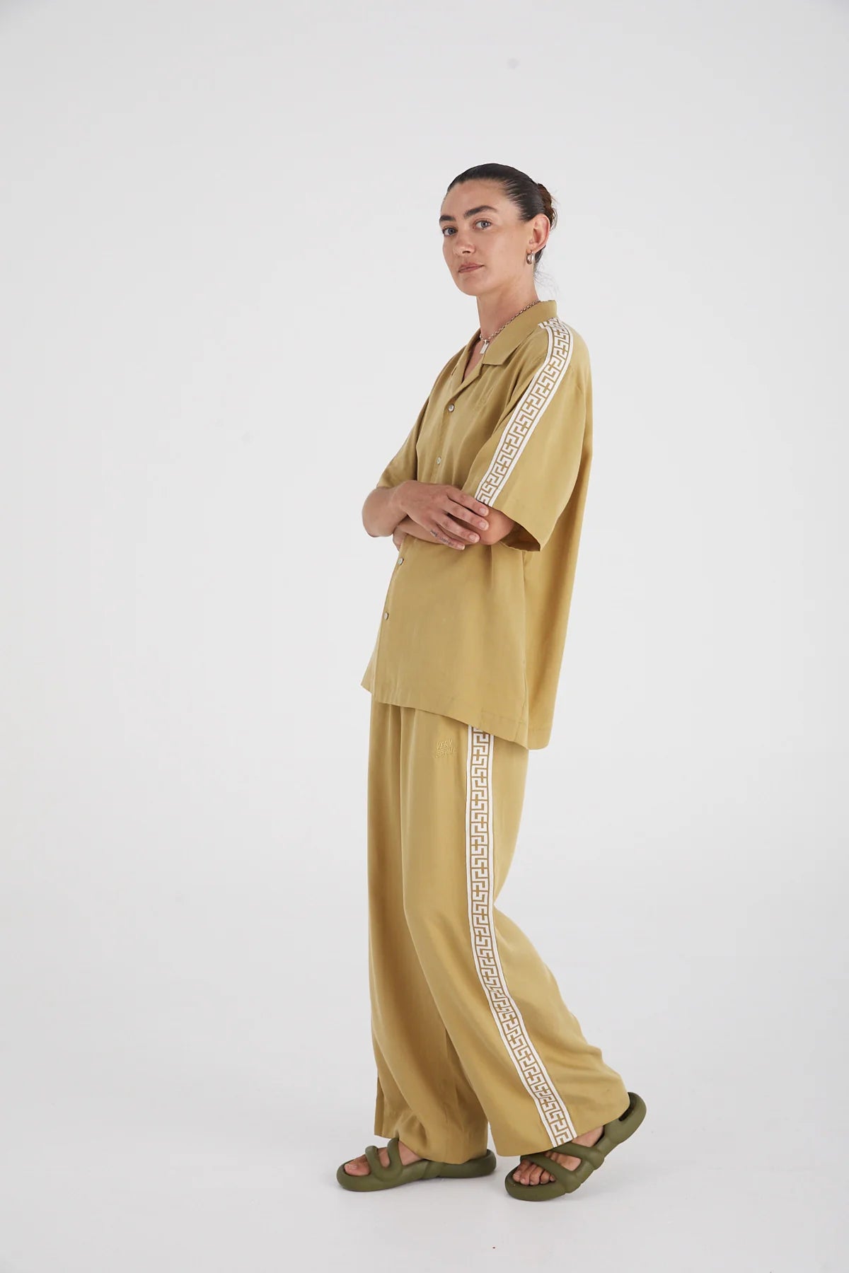 Geo Vacay Pant - Prairie Sand