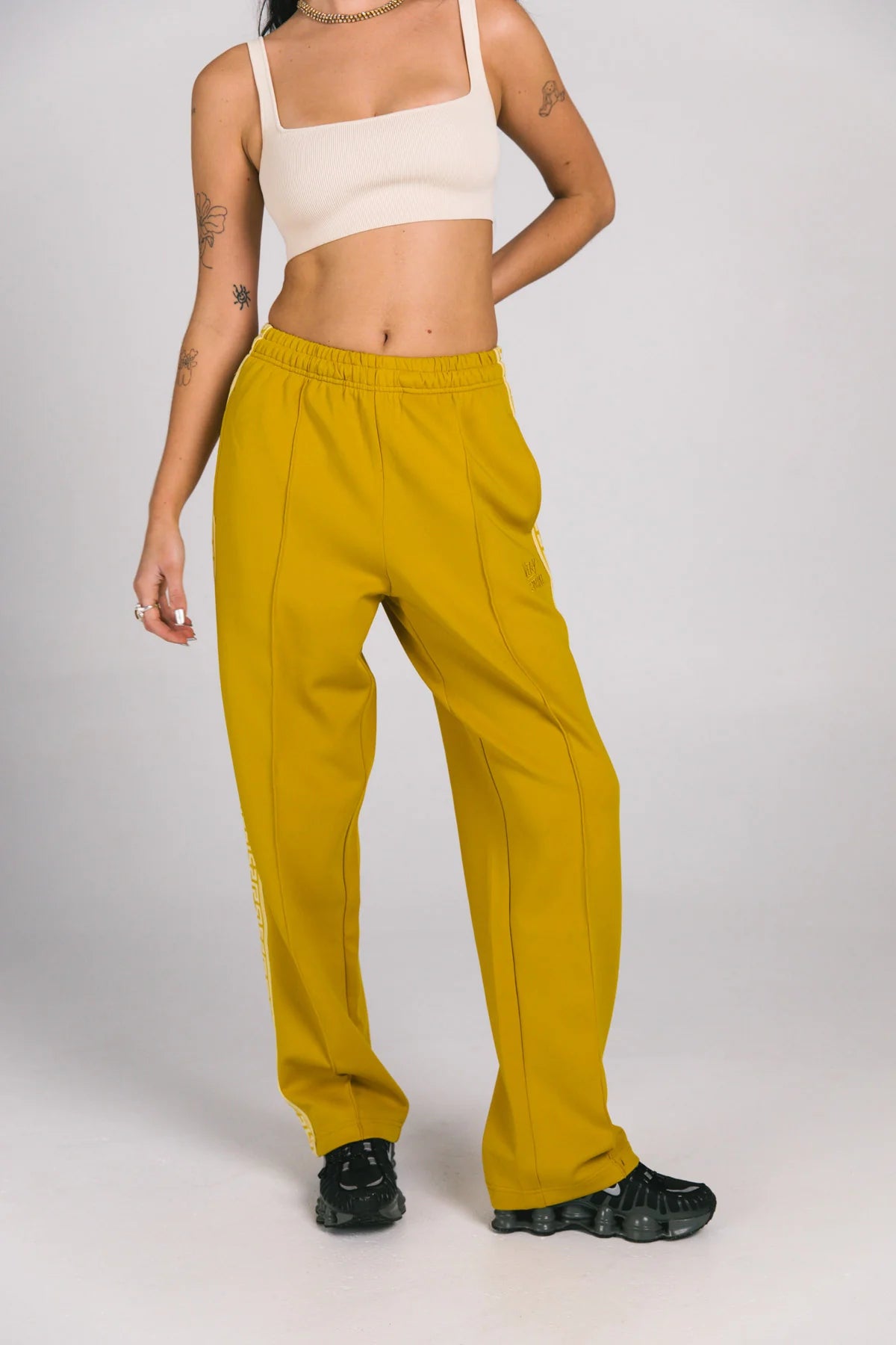 Geo Track pants - Marigold